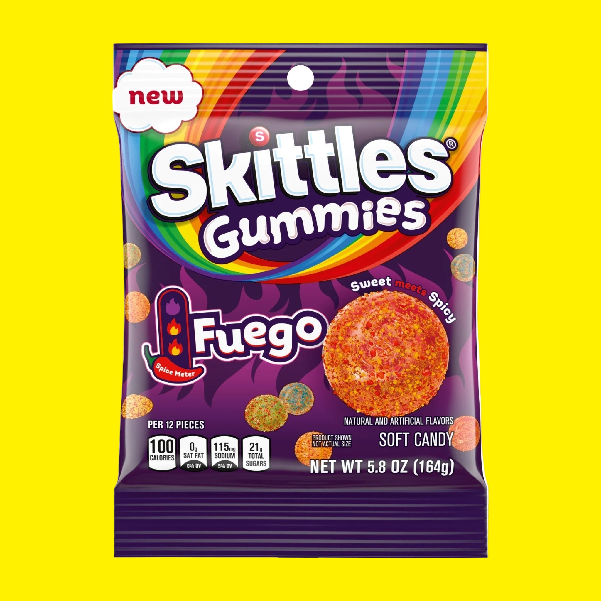 Skittles Gummies Fuego Gummy Candy - 5.8 oz Bag