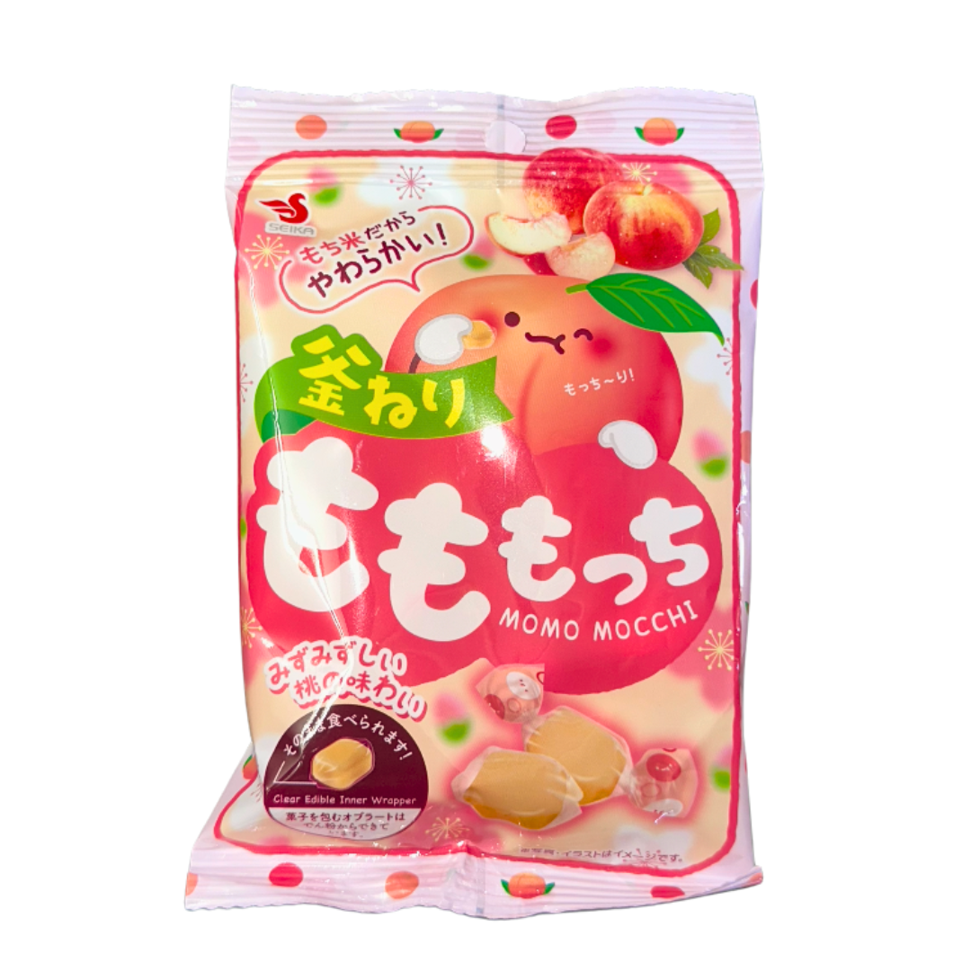 Japanese Peach Rice Candy- Edible wrapper