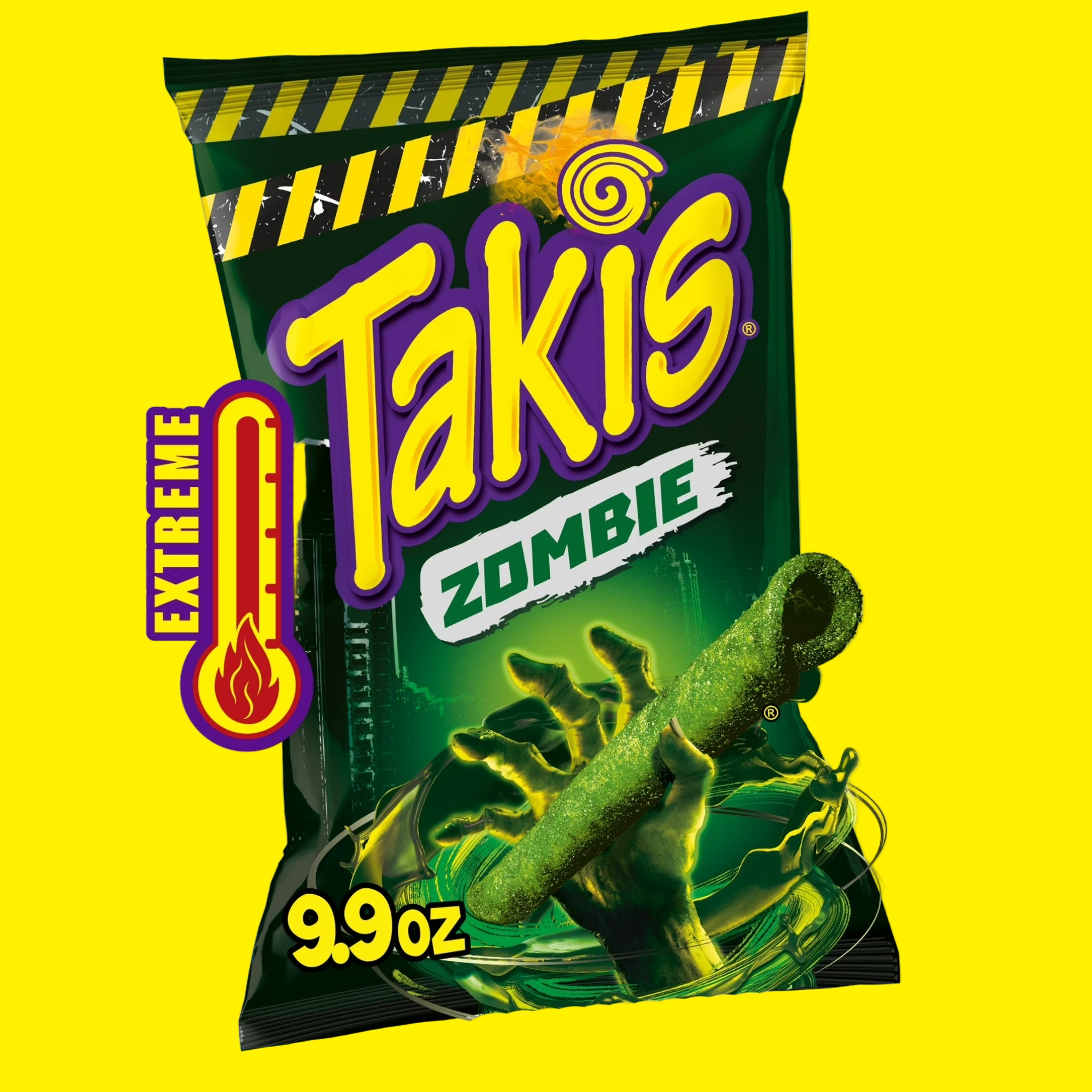 Takis Zombie (Habanero & Cucumber Rolled Tortilla Chips, 9.9 oz Sharing Size Bag)