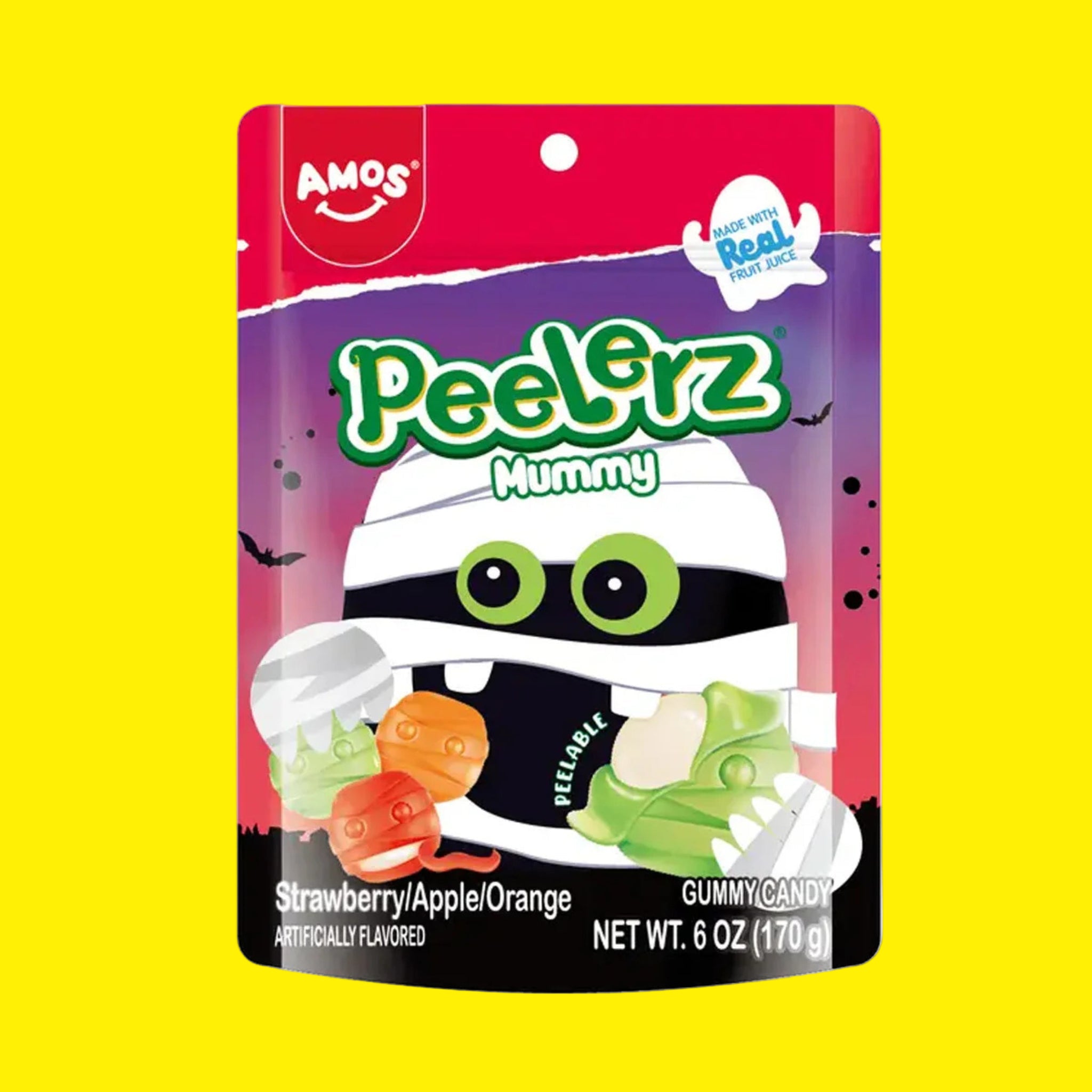 Halloween Peelerz Gummy Mummy Candy 6oz