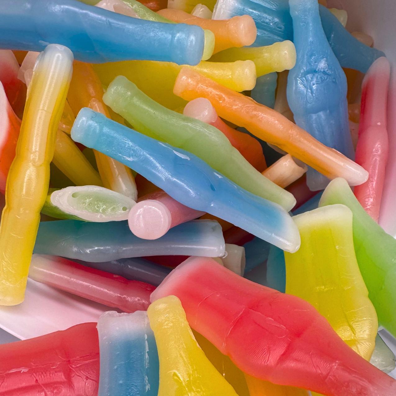 Trendy Treats Wax Bottles Liquid Filled Chew Wax Candy Classic Flavors Perfect for Parties Gifting and Nostalgic Snacking