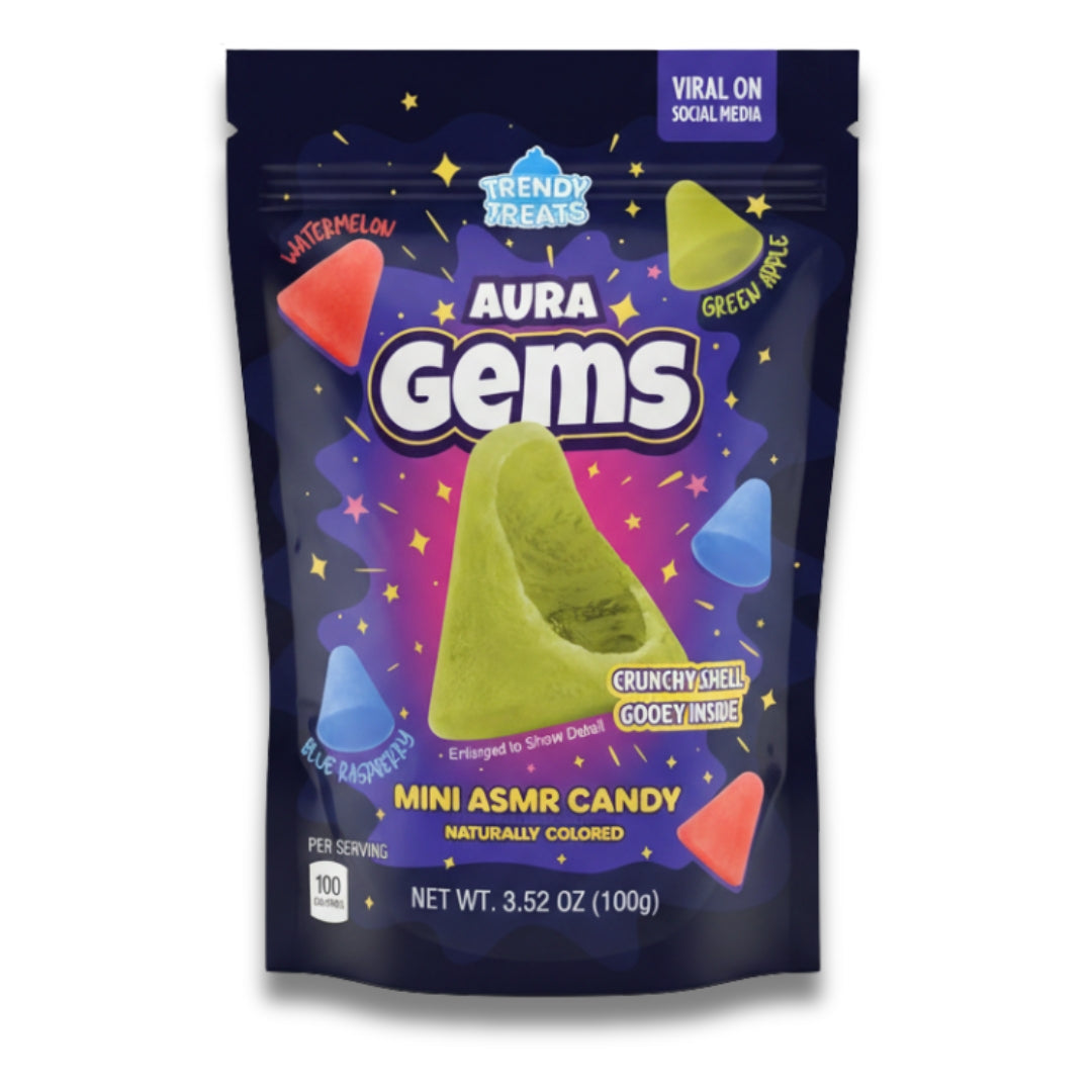 Aura Gems Crunchy Shell Gooey Inside Crystal Candy