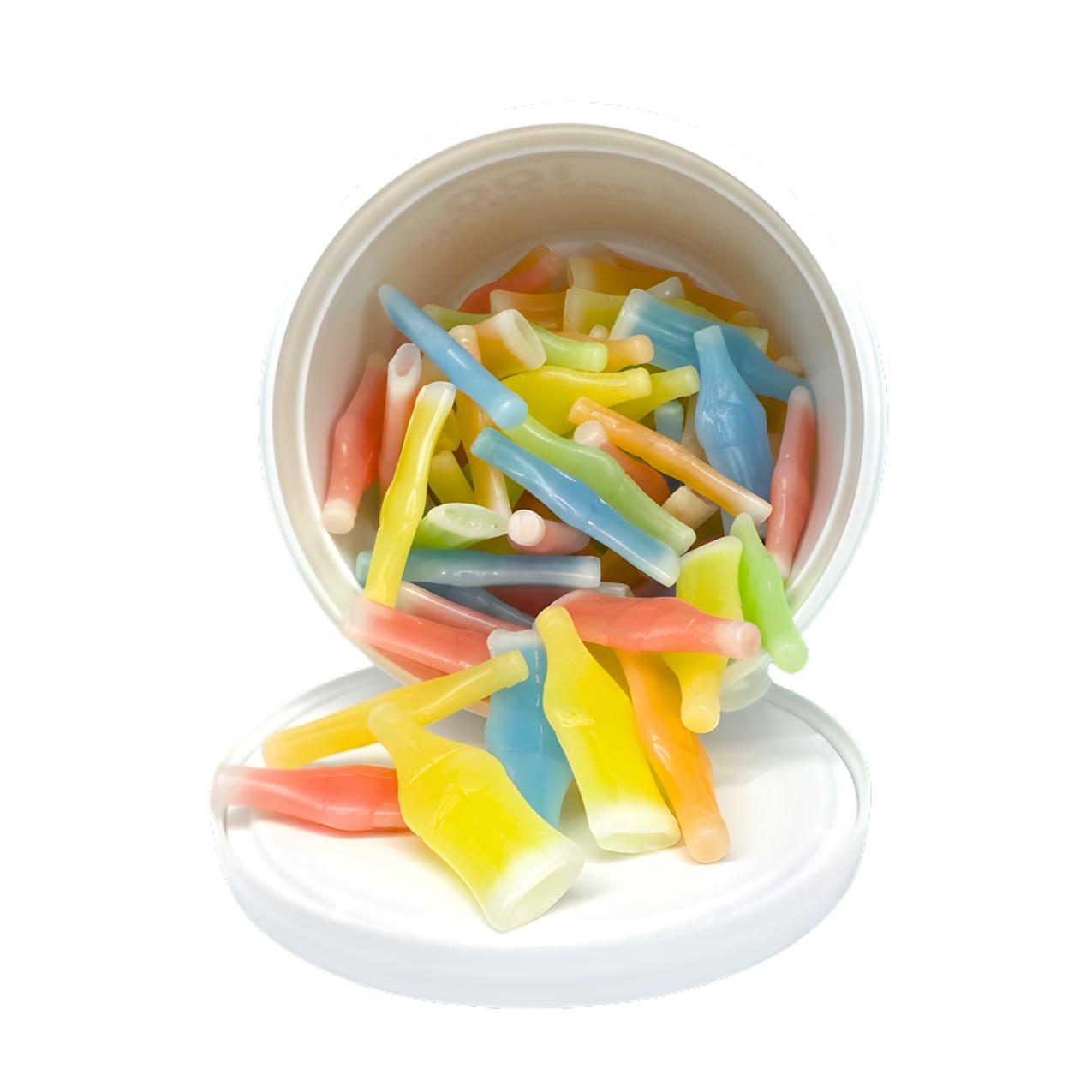 Trendy Treats Wax Bottles Liquid Filled Chew Wax Candy Classic Flavors Perfect for Parties Gifting and Nostalgic Snacking