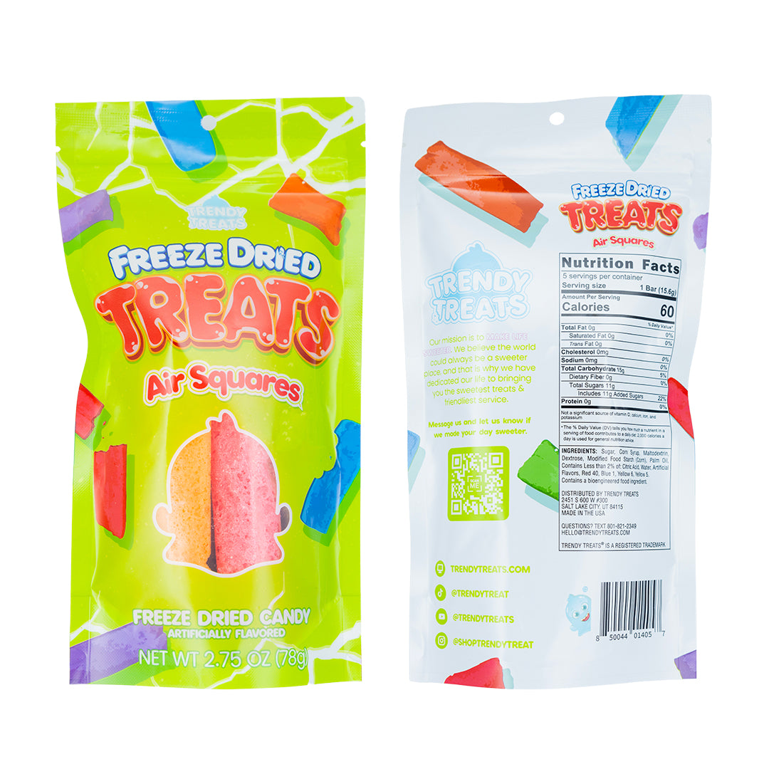 Trendy Treats AirTreats Freeze Dried Crunchy Candy, Multiflavor