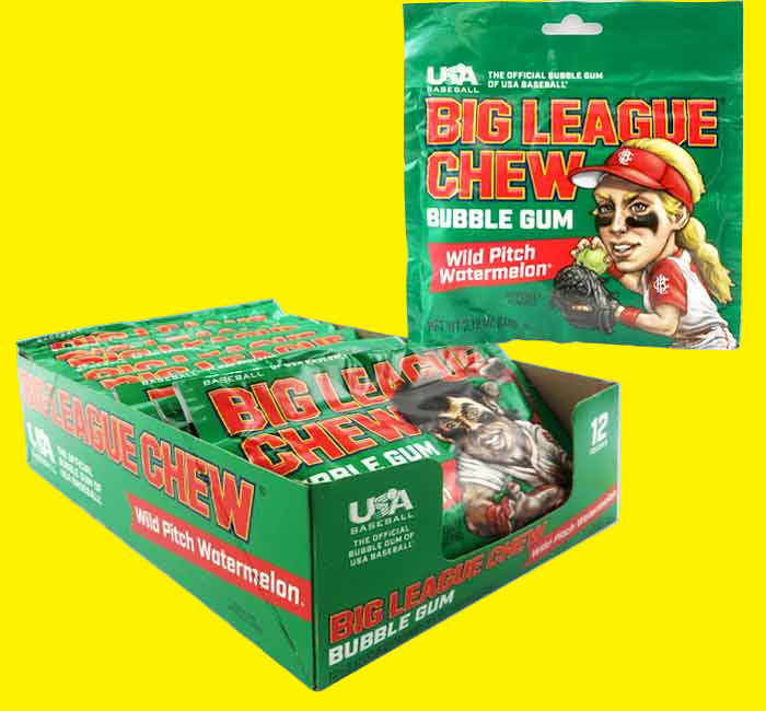 BIG LEAGUE CHEW – PEG BAG ASSORTED FLAVORS
