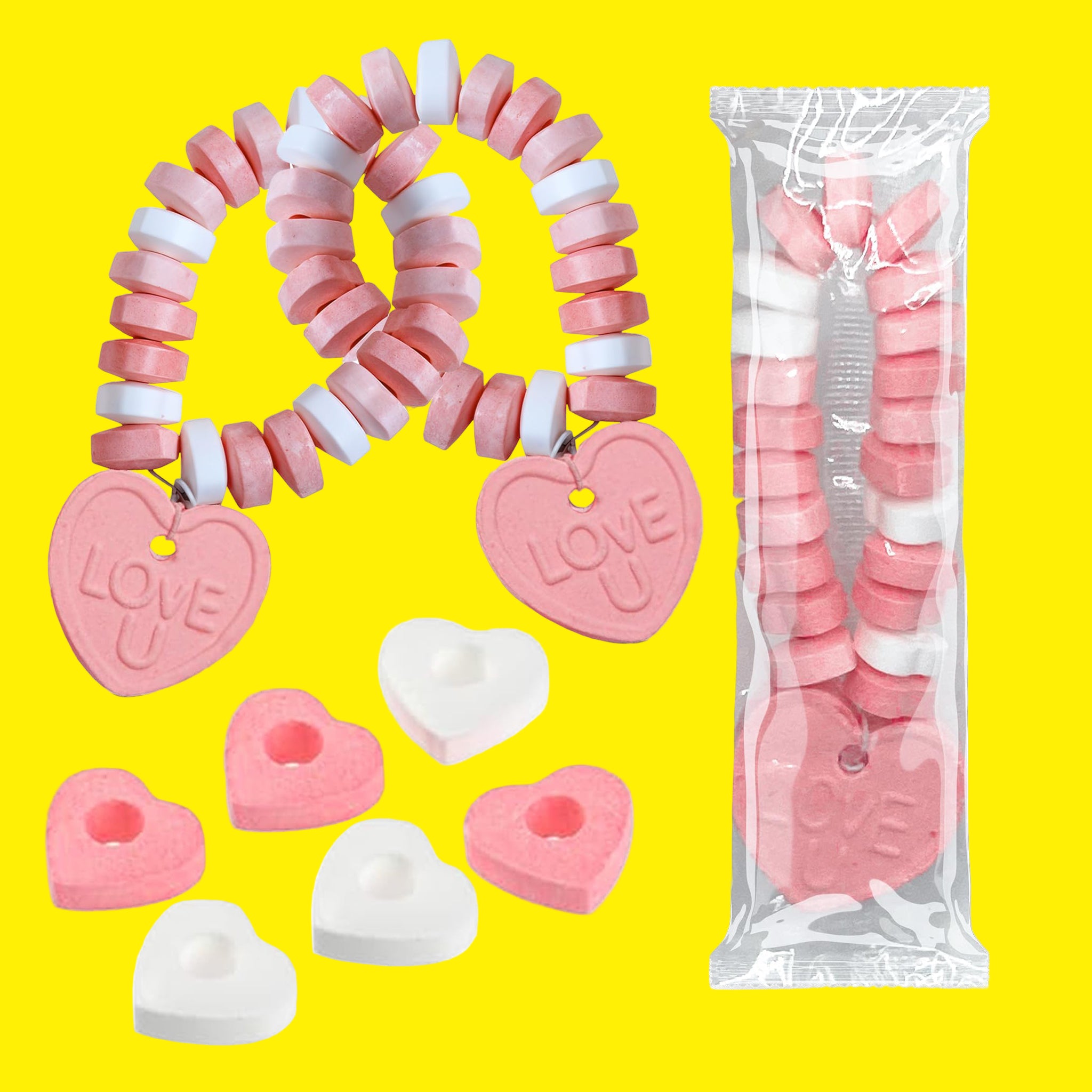 Heart Candy Bracelets – Fruit-Flavored Chewable 14g