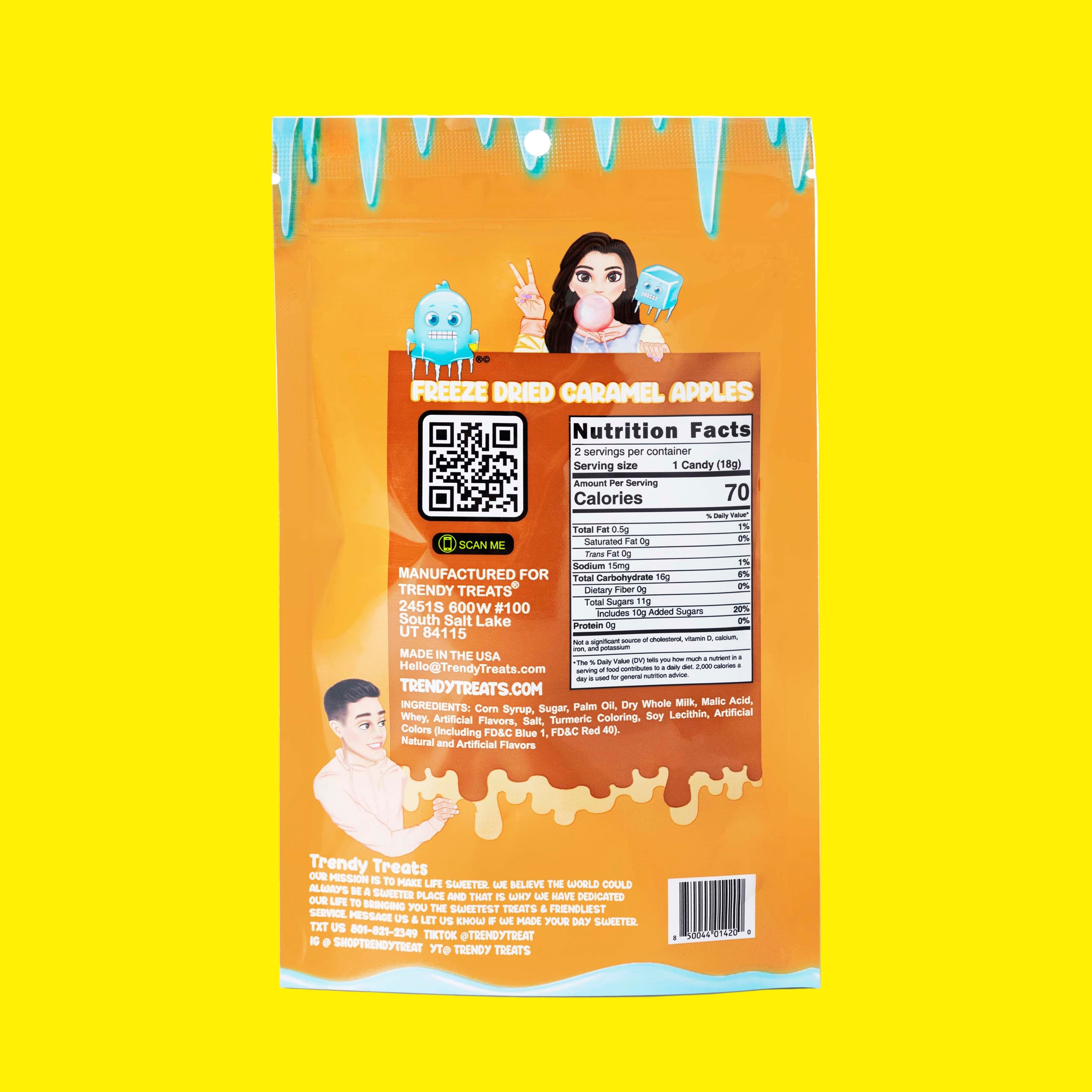 Freeze Dried Caramel Apple Pops