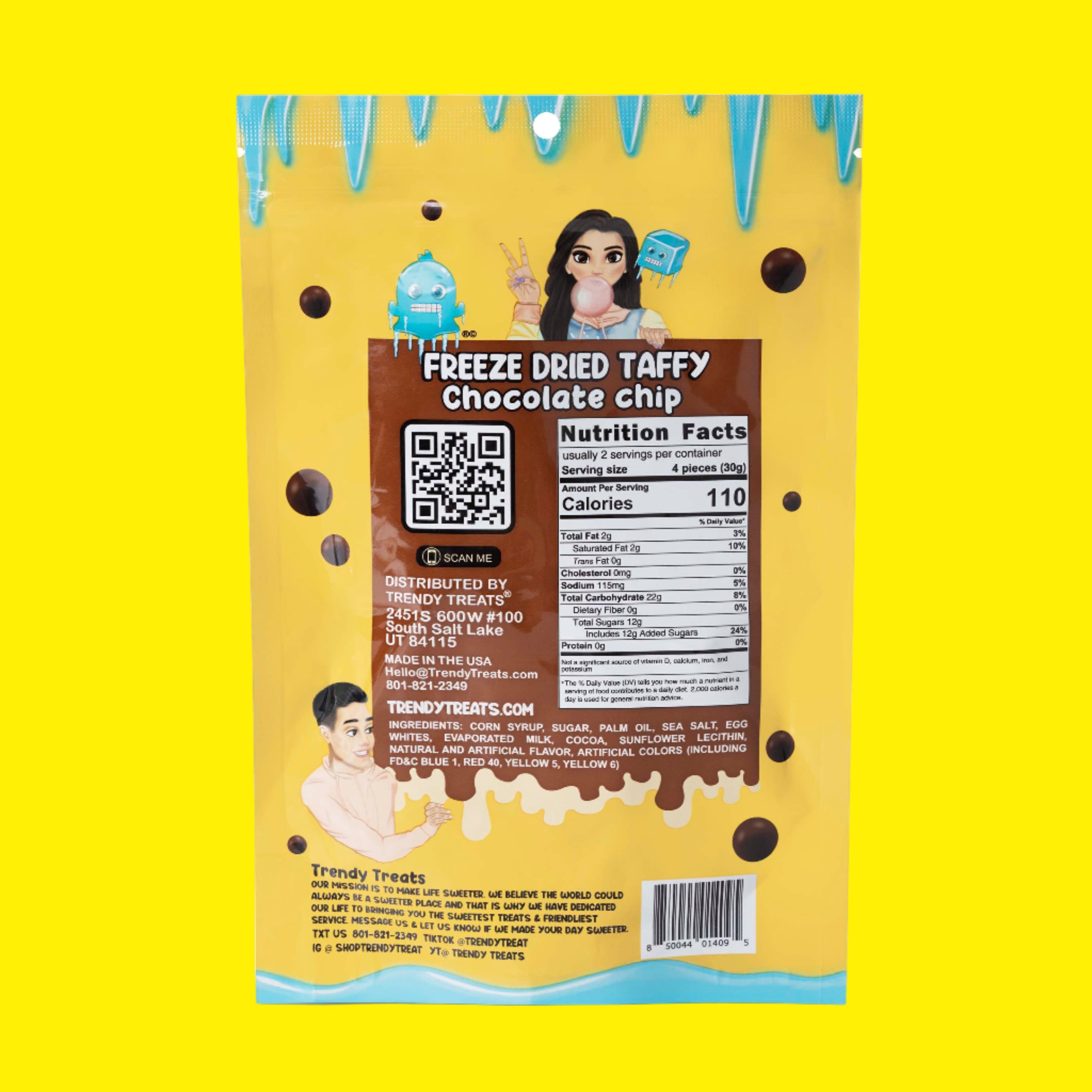 Freeze Dried Chocolate Chip Taffy