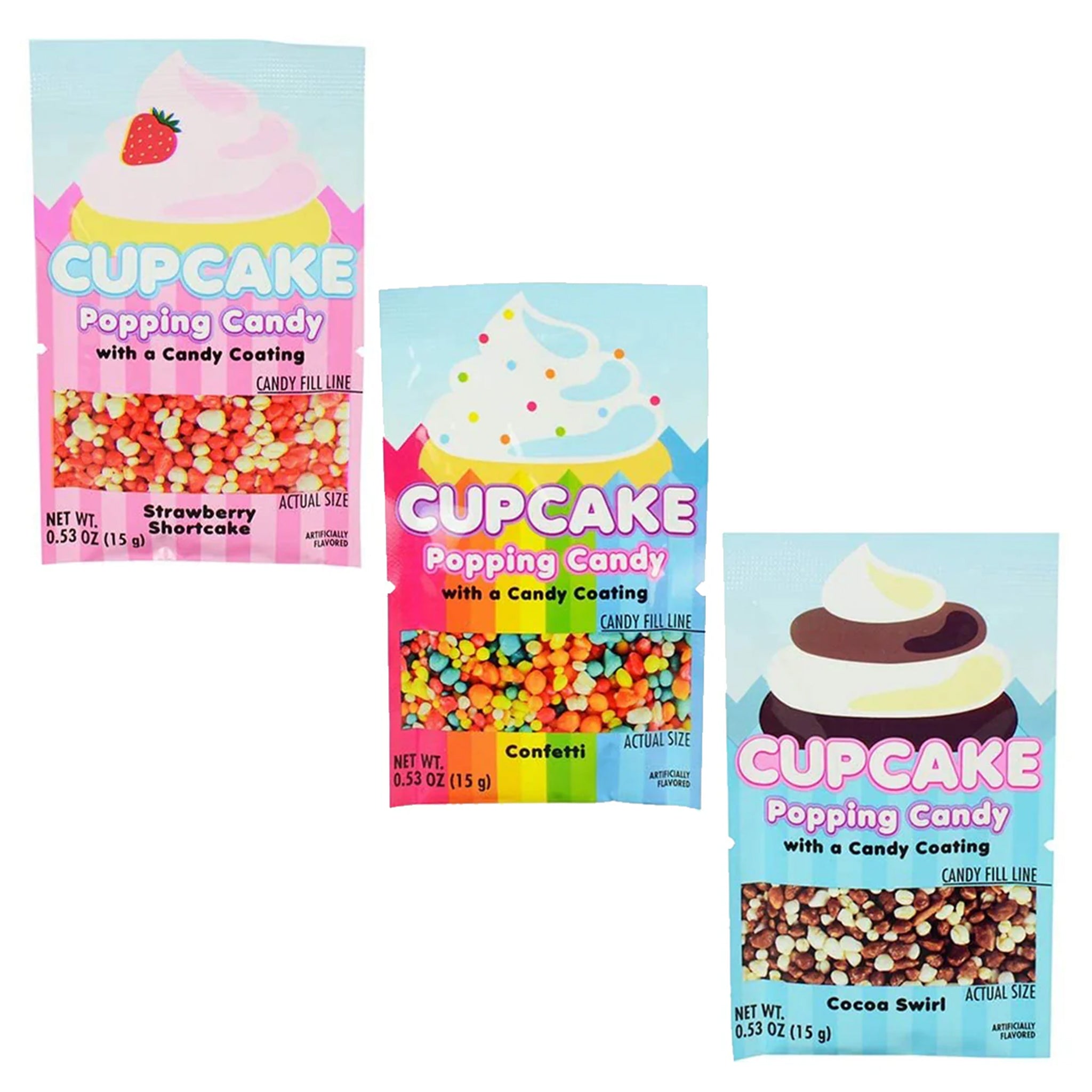 Cupcake Popping Candy – 15g (Flavor Varies)