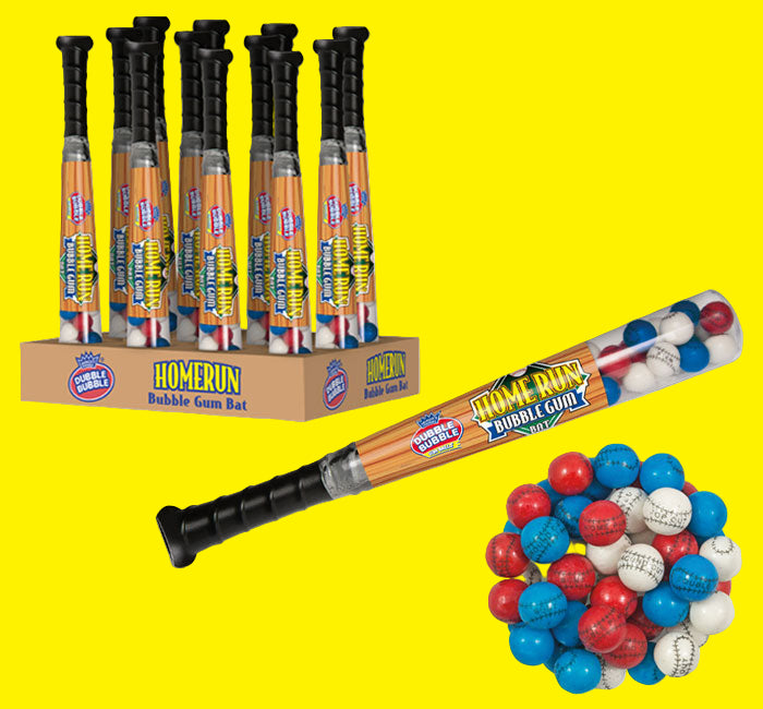 🏏 Dubble Bubble Home Run Baseball Bat with Gumballs ⚾