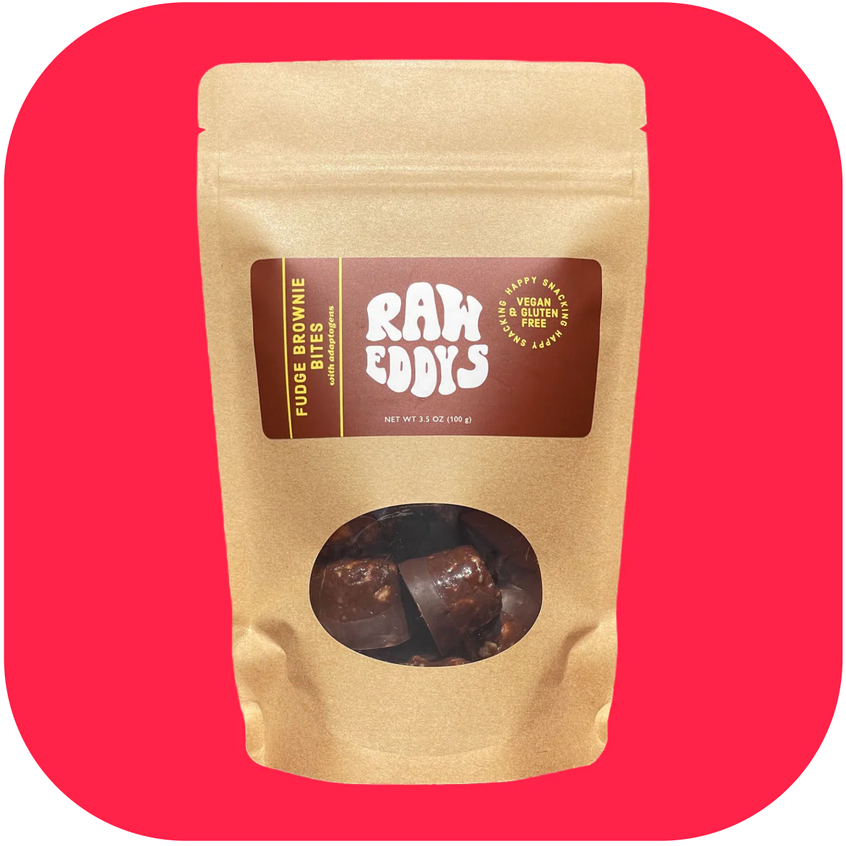 Raw Eddy's Fudge Brownie Bites-118g
