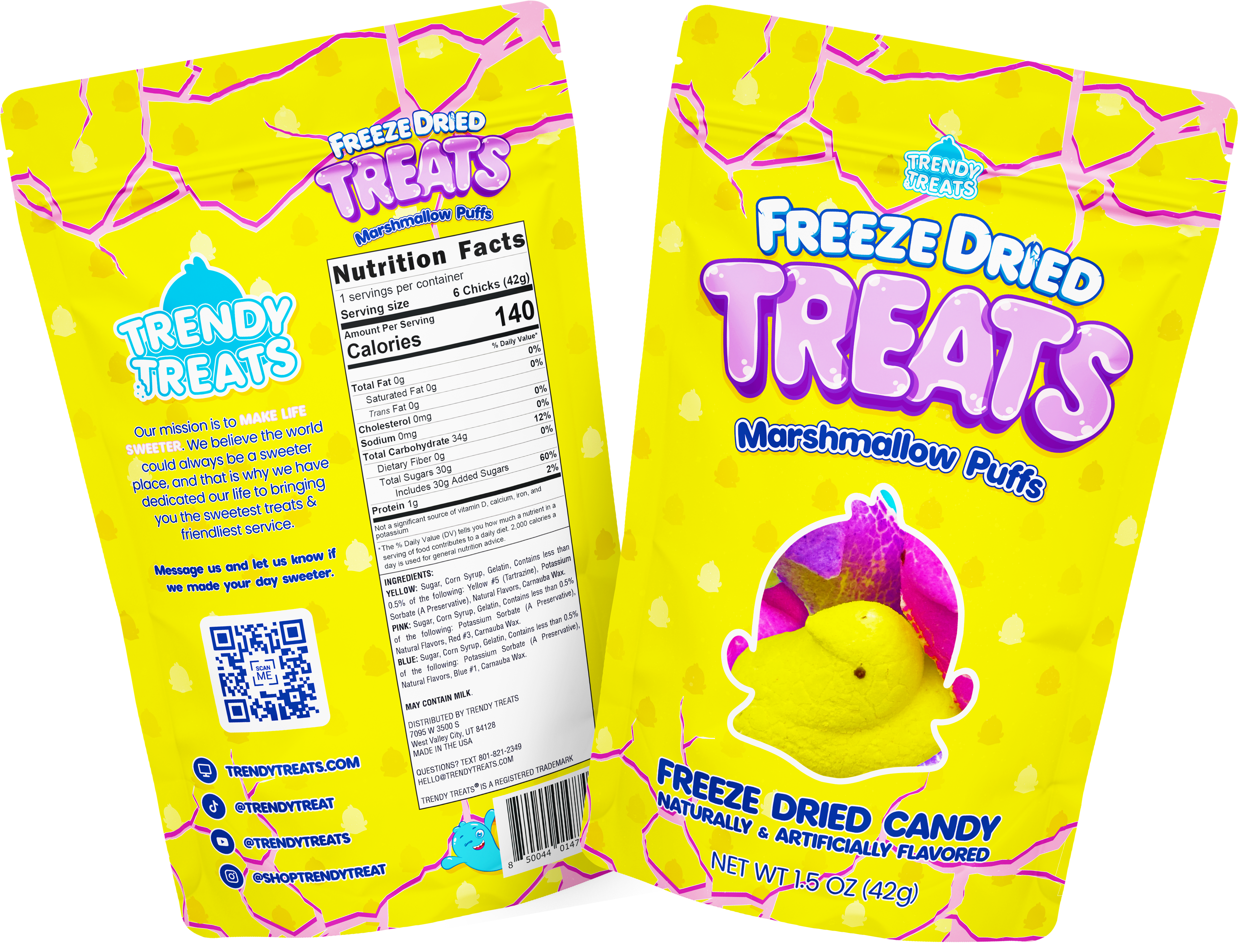 Freeze Dried Marshmallow Puffs