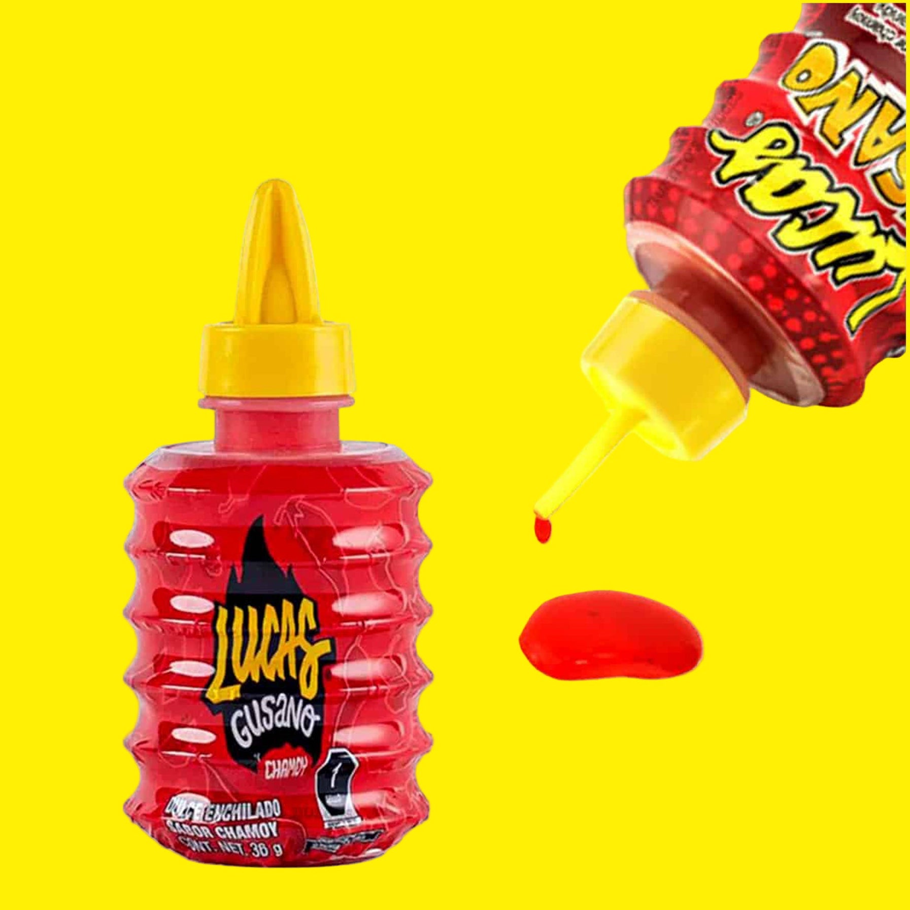 Lucas Gusano Chamoy Flavor Hot Liquid Candy – 1.34 oz