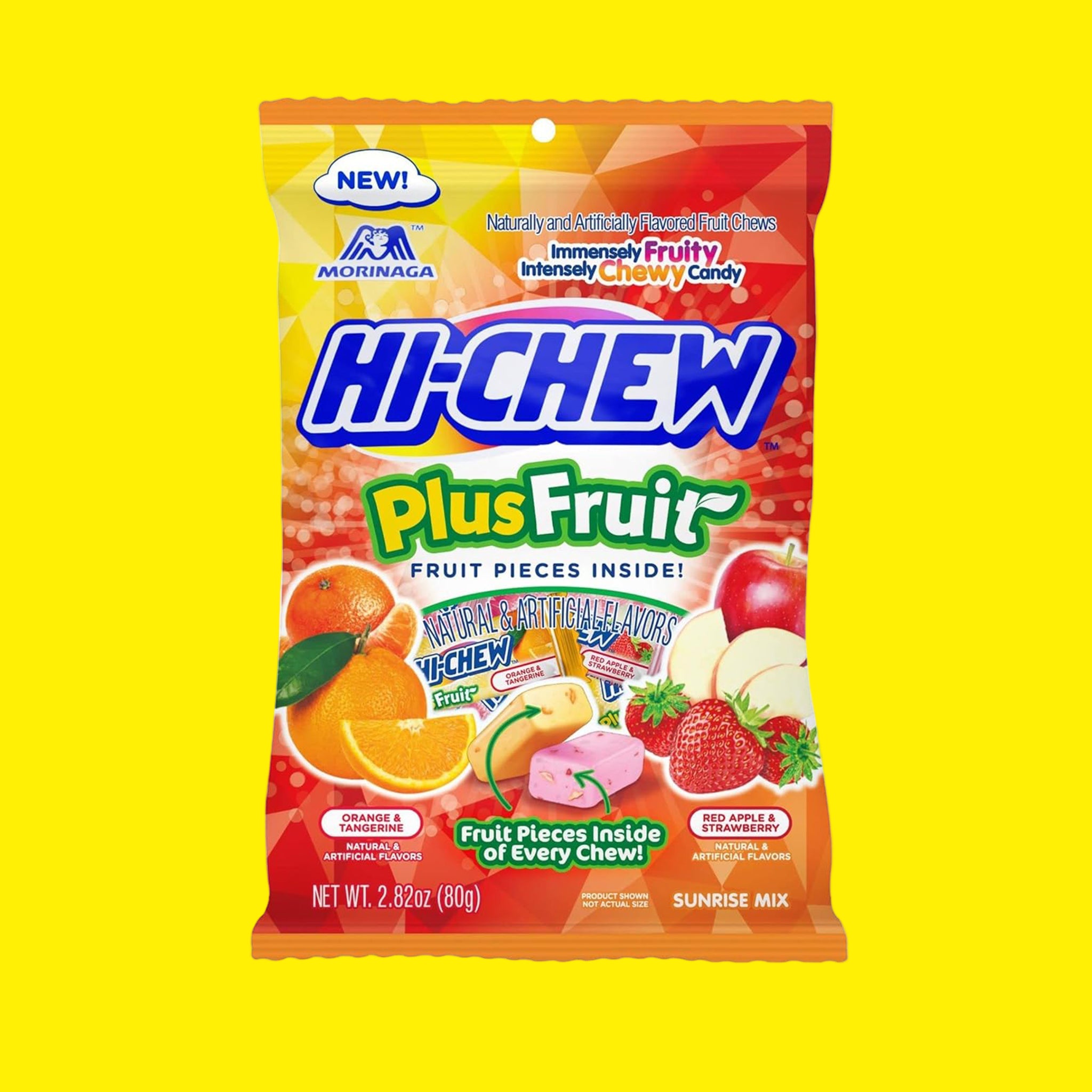 HI-CHEW Plus Fruit Mix – 2.82 oz (80g) Bag