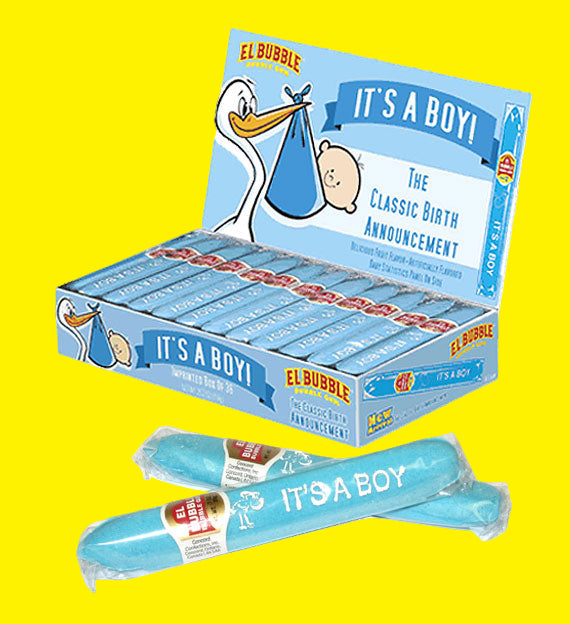 💙 It’s a Boy Bubble Gum Cigar – Sweet Birth Announcement!
