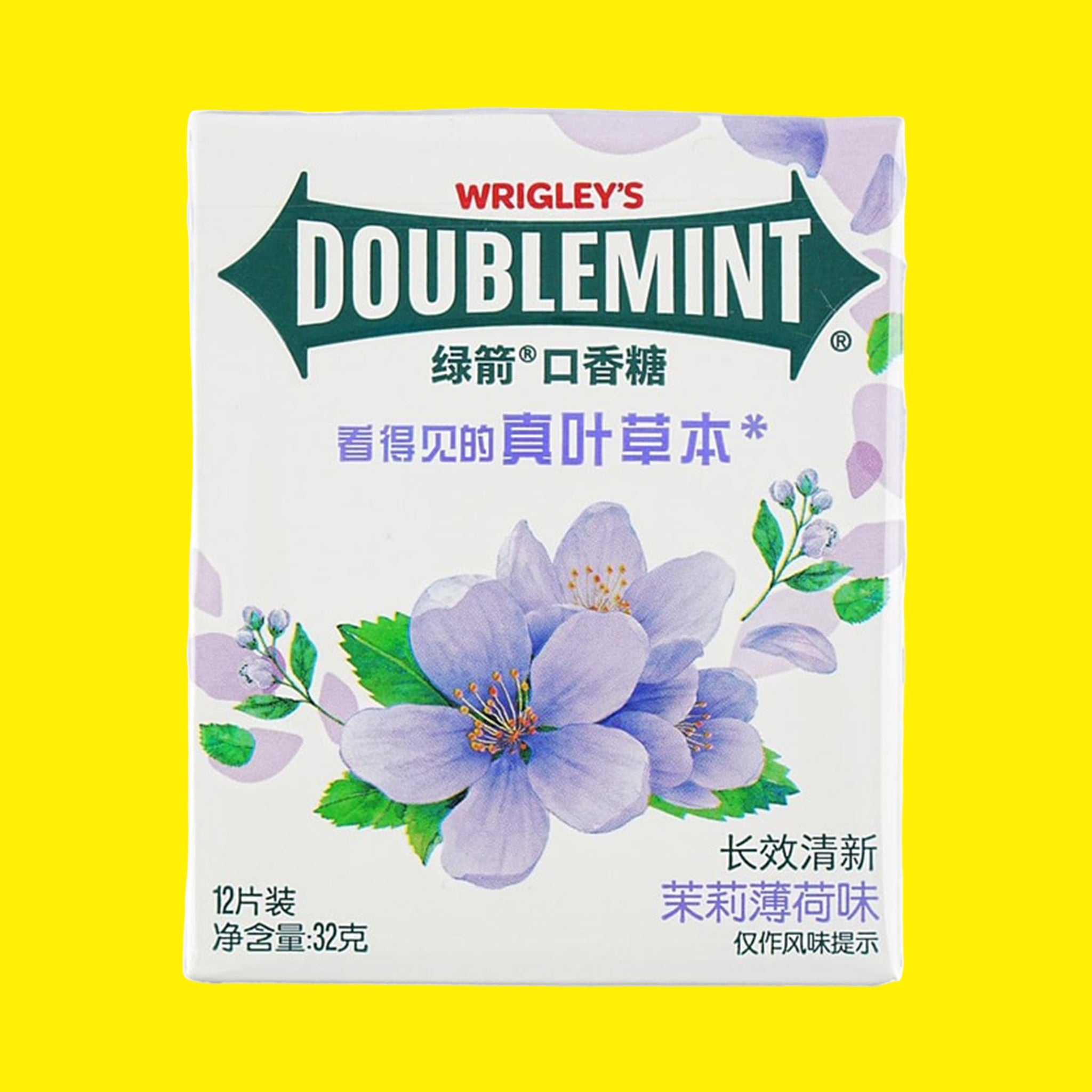 Wrigley Doublemint Jasmine Peppermint Gum – 32g Pack