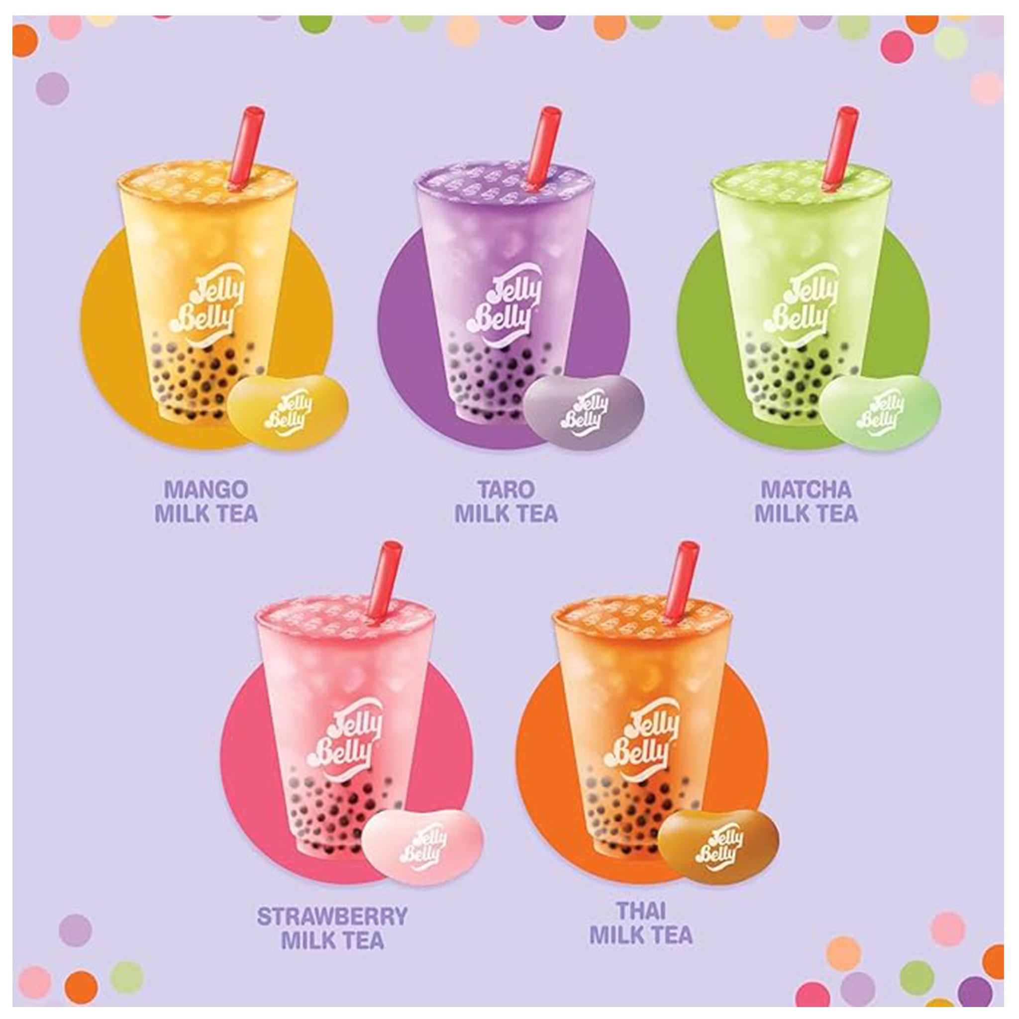 Jelly Belly Boba Milk Tea Jelly Beans – 3.5 oz Bag