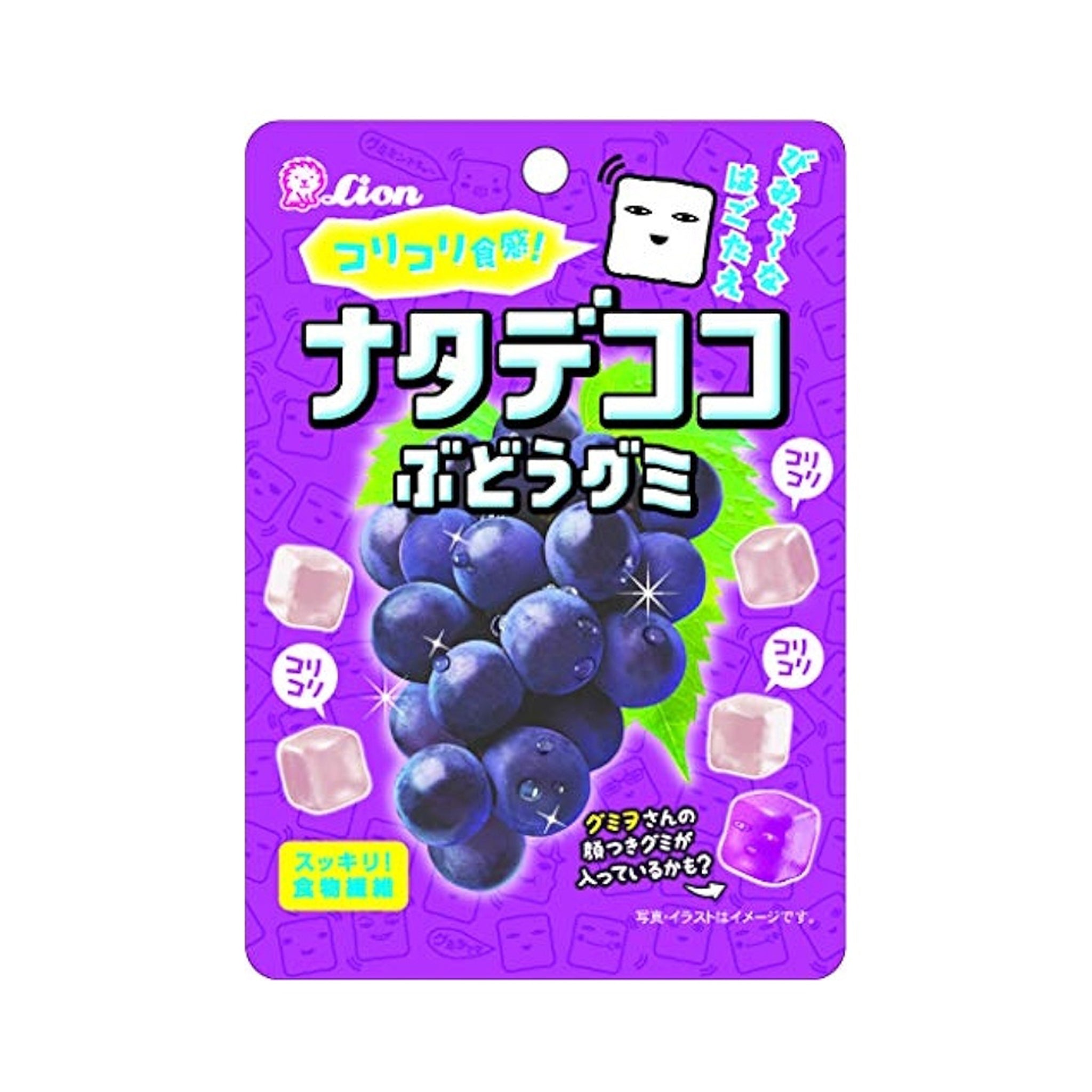 Lion Nata De Coco Grape Gummies – 44g Bag