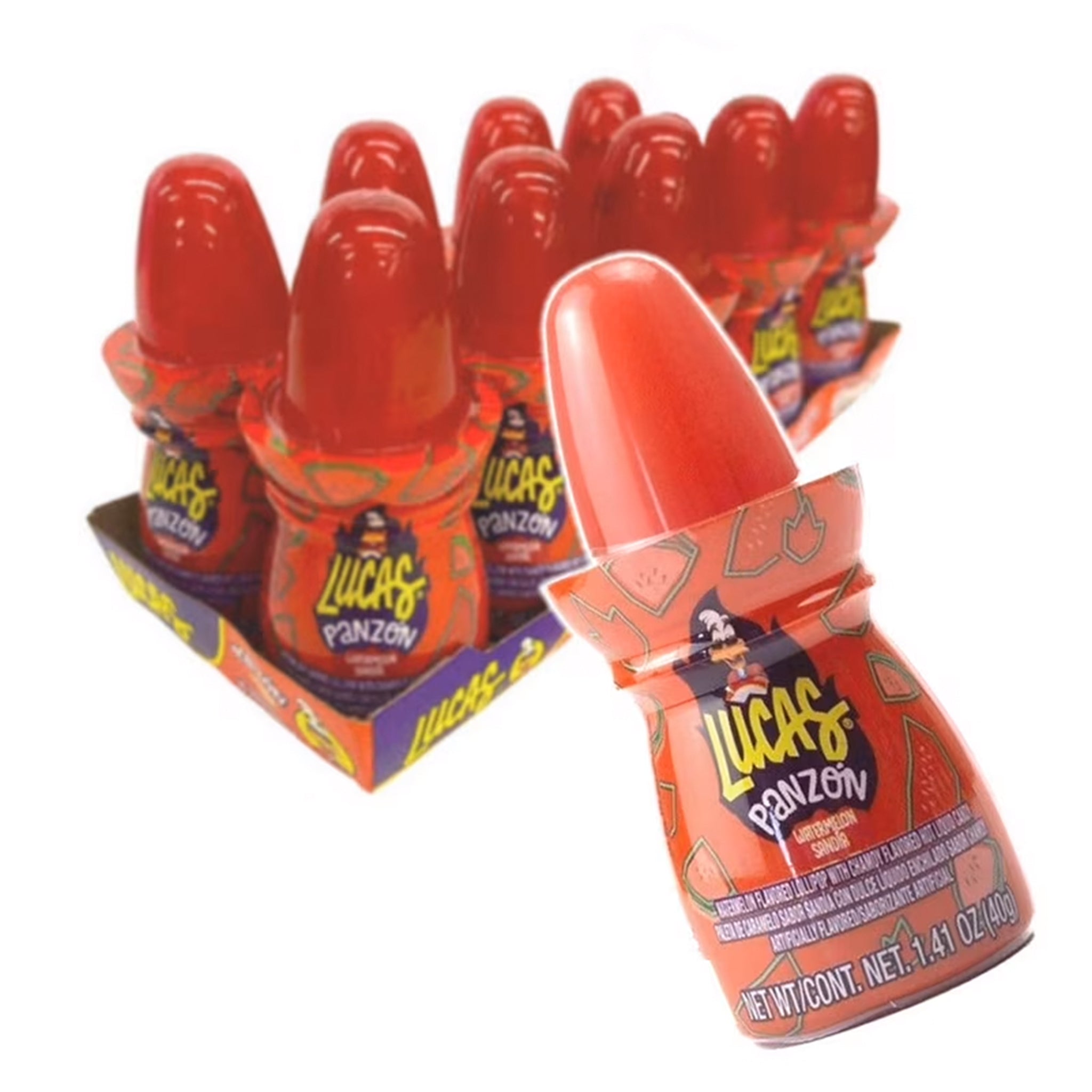 Lucas Panzon Sour Squeeze Candy Sandia (Watermelon) – 1.4 oz