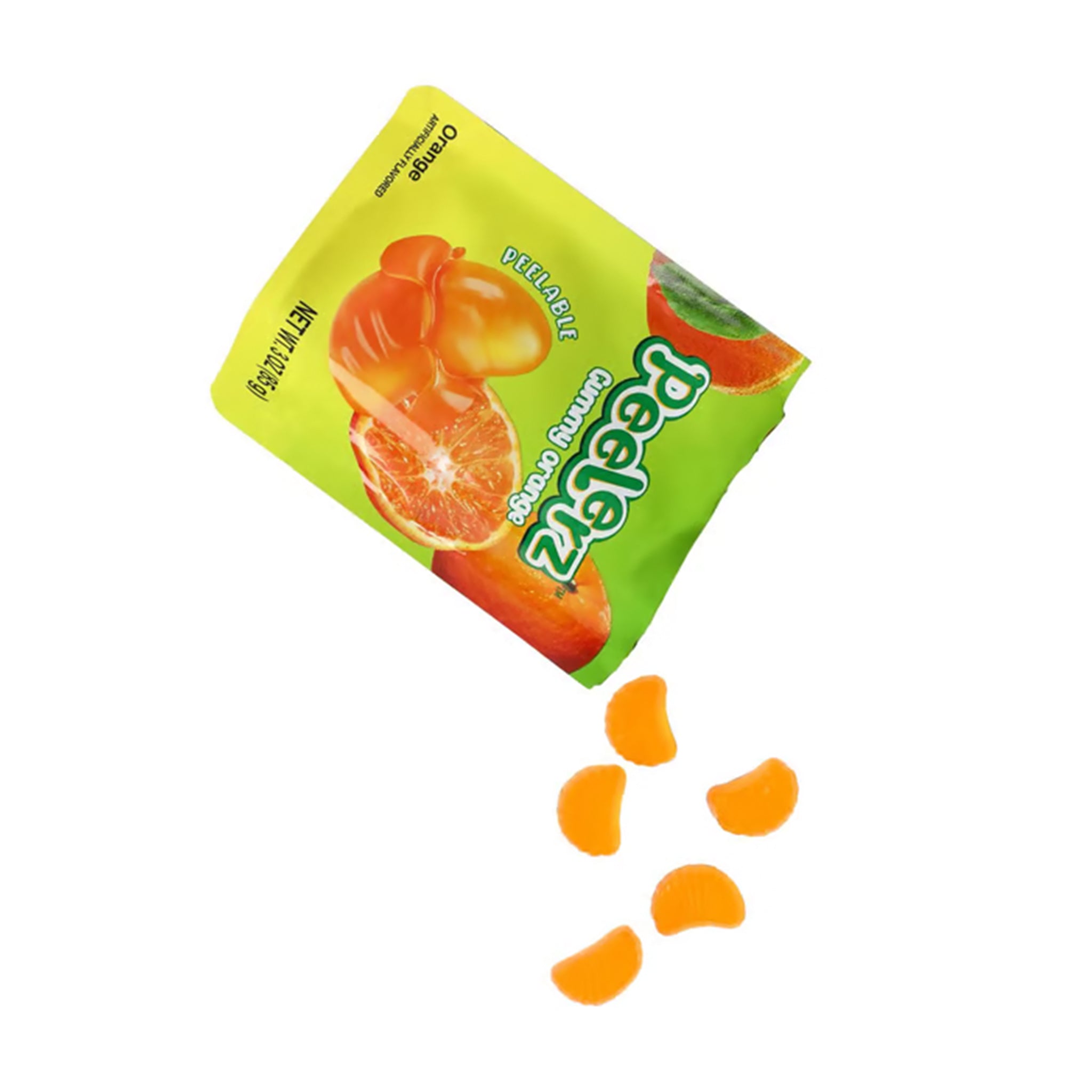 Peelerz Gummy Orange Candy – 3oz (85g) Bag