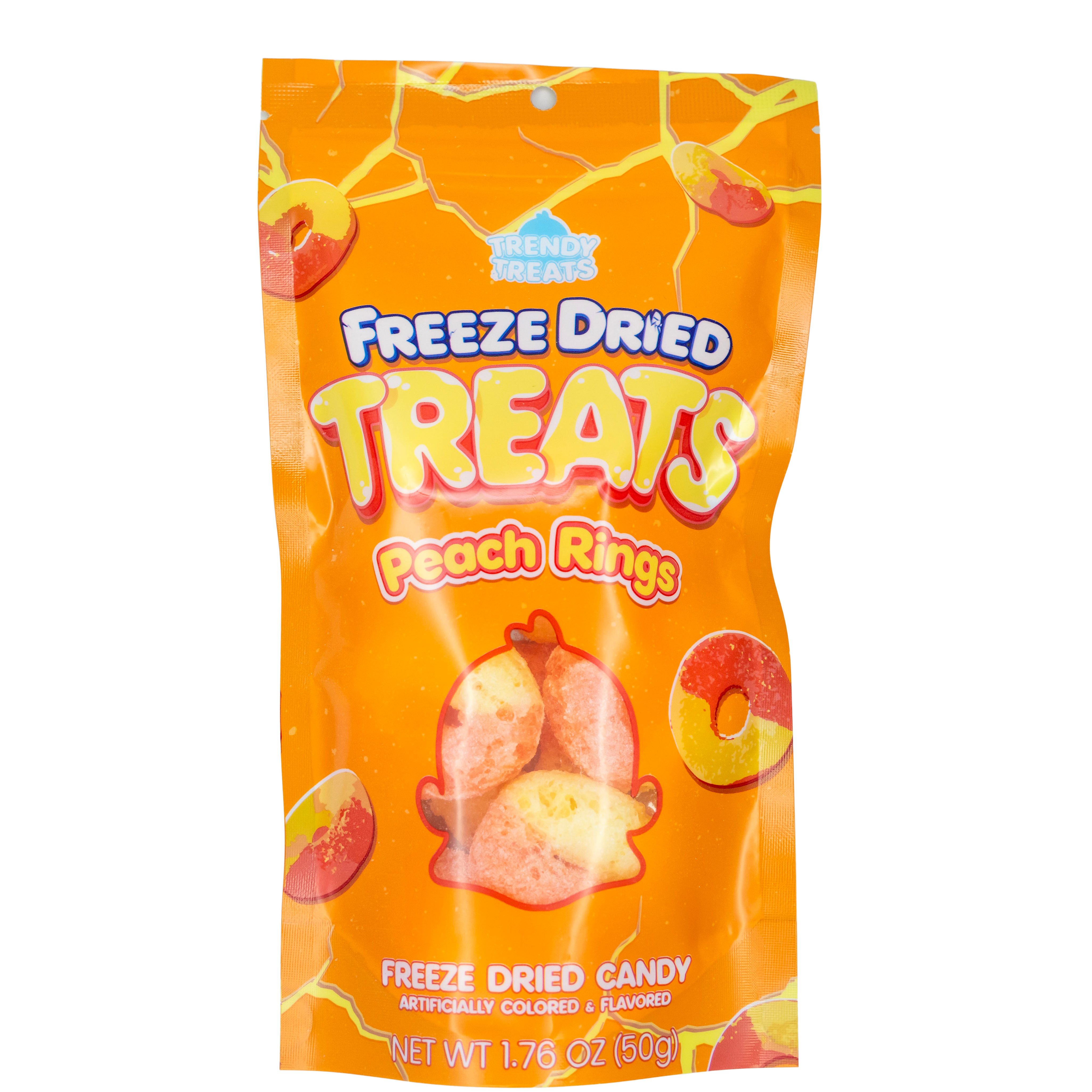 Trendy Treats Freeze Dried Peach Rings