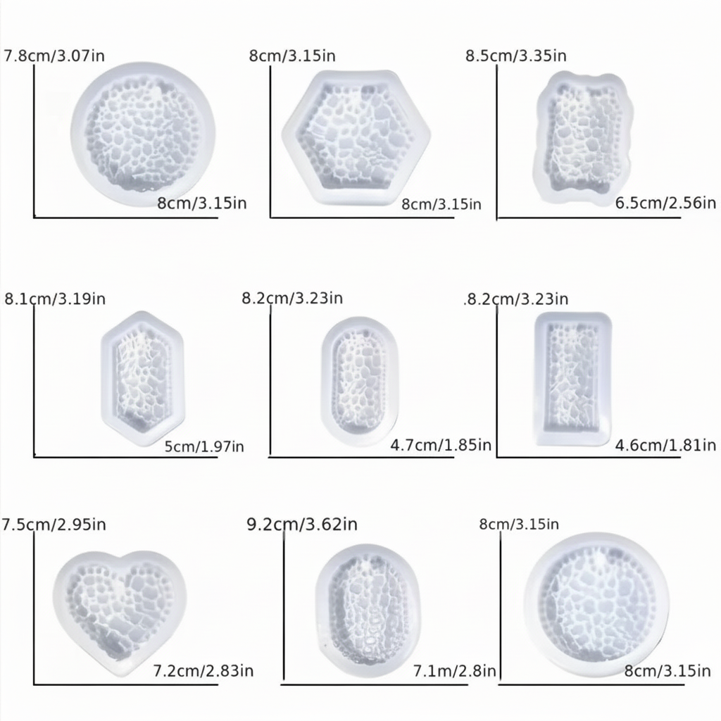Crystal Silicone Molds For DIY Candy Making, Baking, Soaps, Candles, Wax, Resin & More!