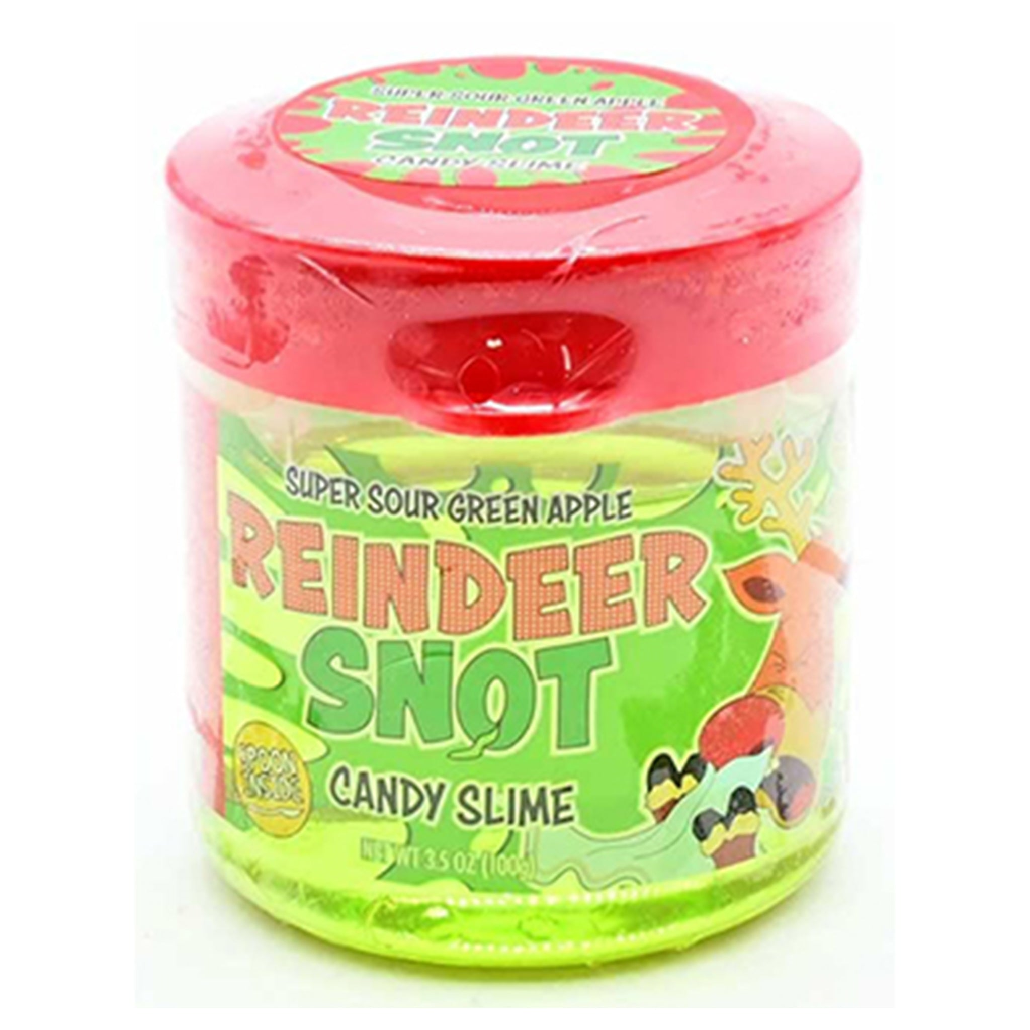 Reindeer Snot Sour Green Apple Slime – Fun & Tangy Edible Slime (3.5 oz)