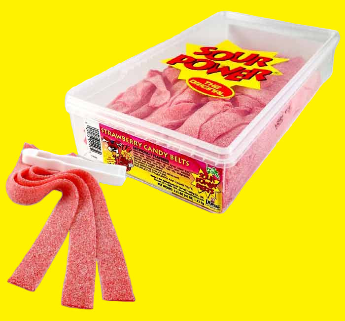🍓🍬 Strawberry Sour Belts – Blast of Flavor - 2.5lbs