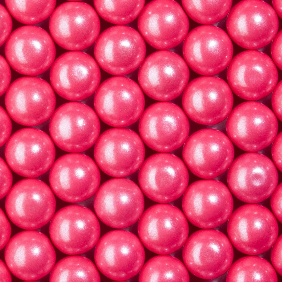 💗✨ Candy Envy 1" Gumball Shimmer Pink – 2lb Bag