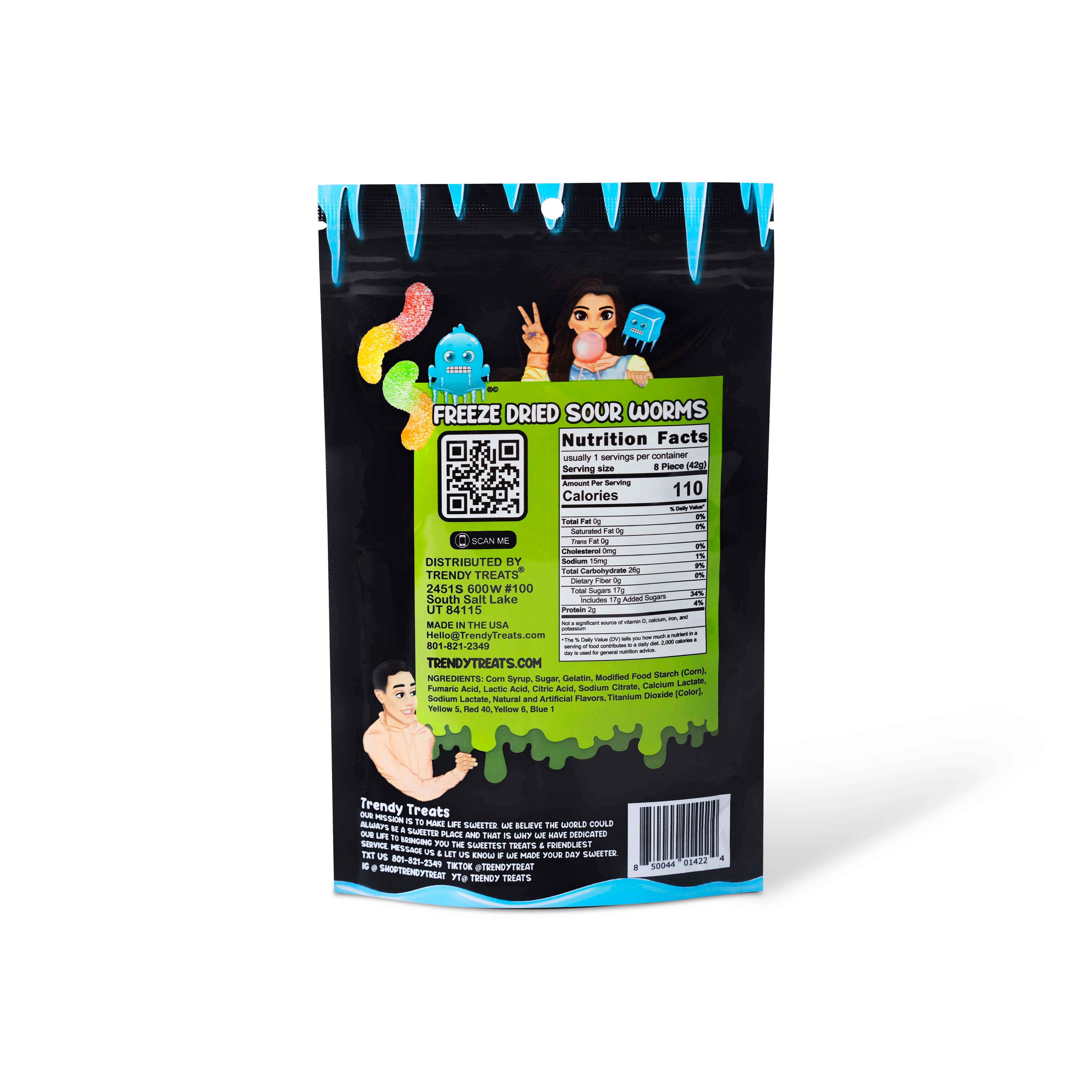 Freeze Dried Sour Worms