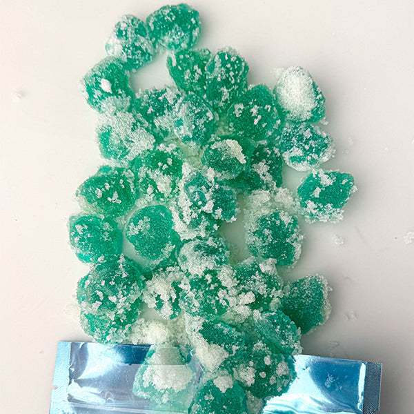 Savage Sour Coated Blue Raspberry Gummies – Trendy Treats Juicy Extreme Sour Gummies