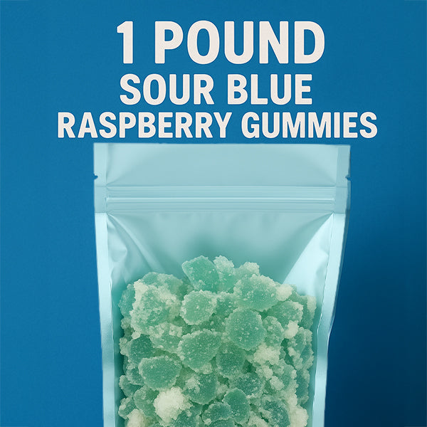 Savage Sour Coated Blue Raspberry Gummies – Trendy Treats Juicy Extreme Sour Gummies
