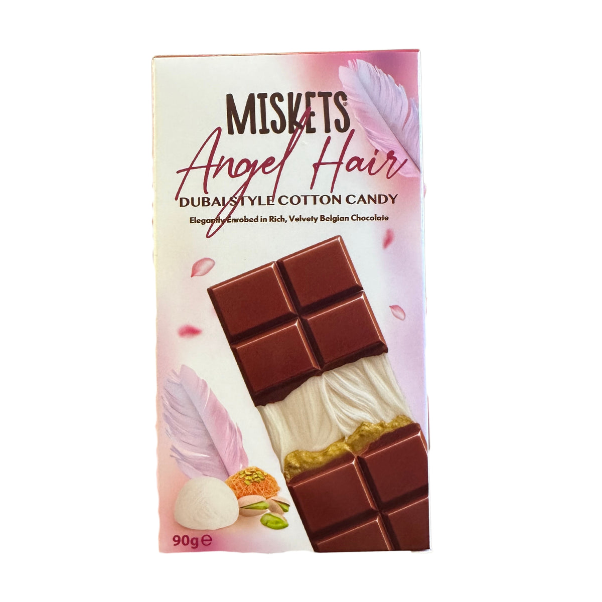 Miskets Angel Hair Dubai-Style Cotton Candy Chocolate Bar