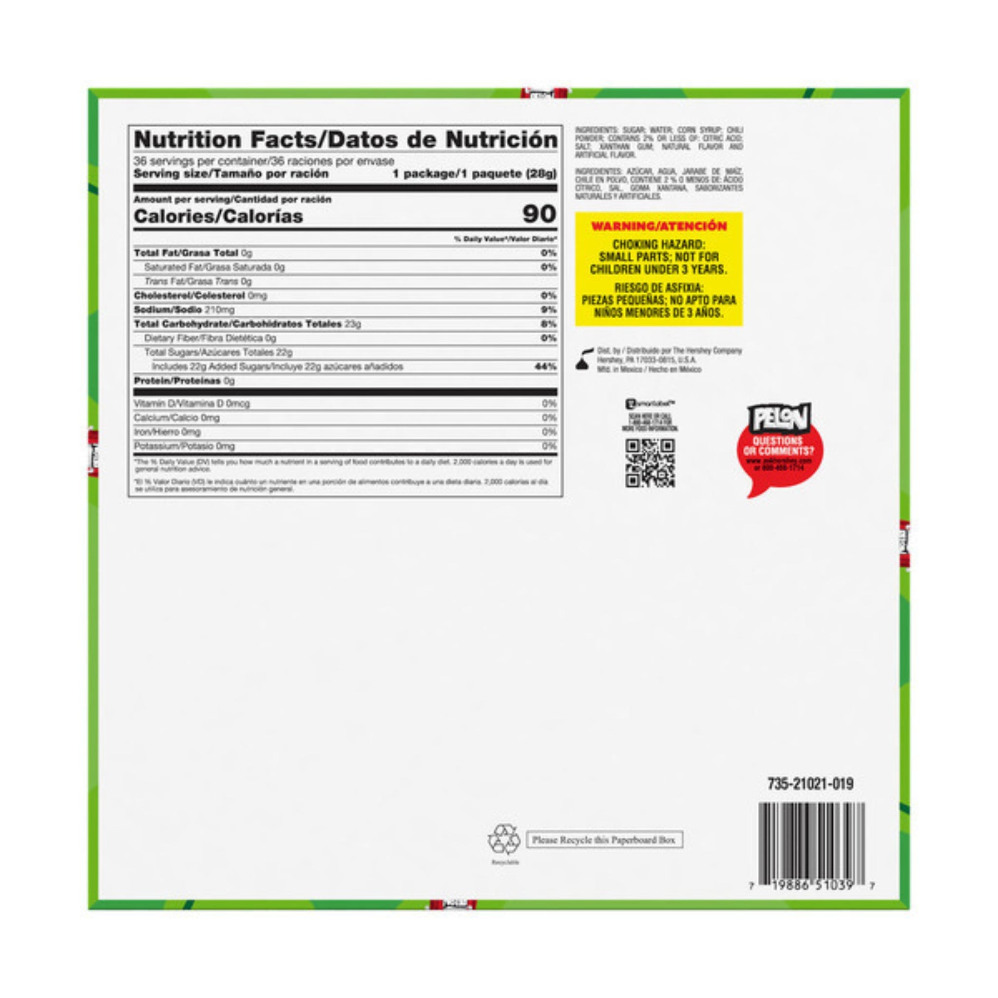 🌶️🍯 Lorena Pelon Pelo Rico – 36ct Box