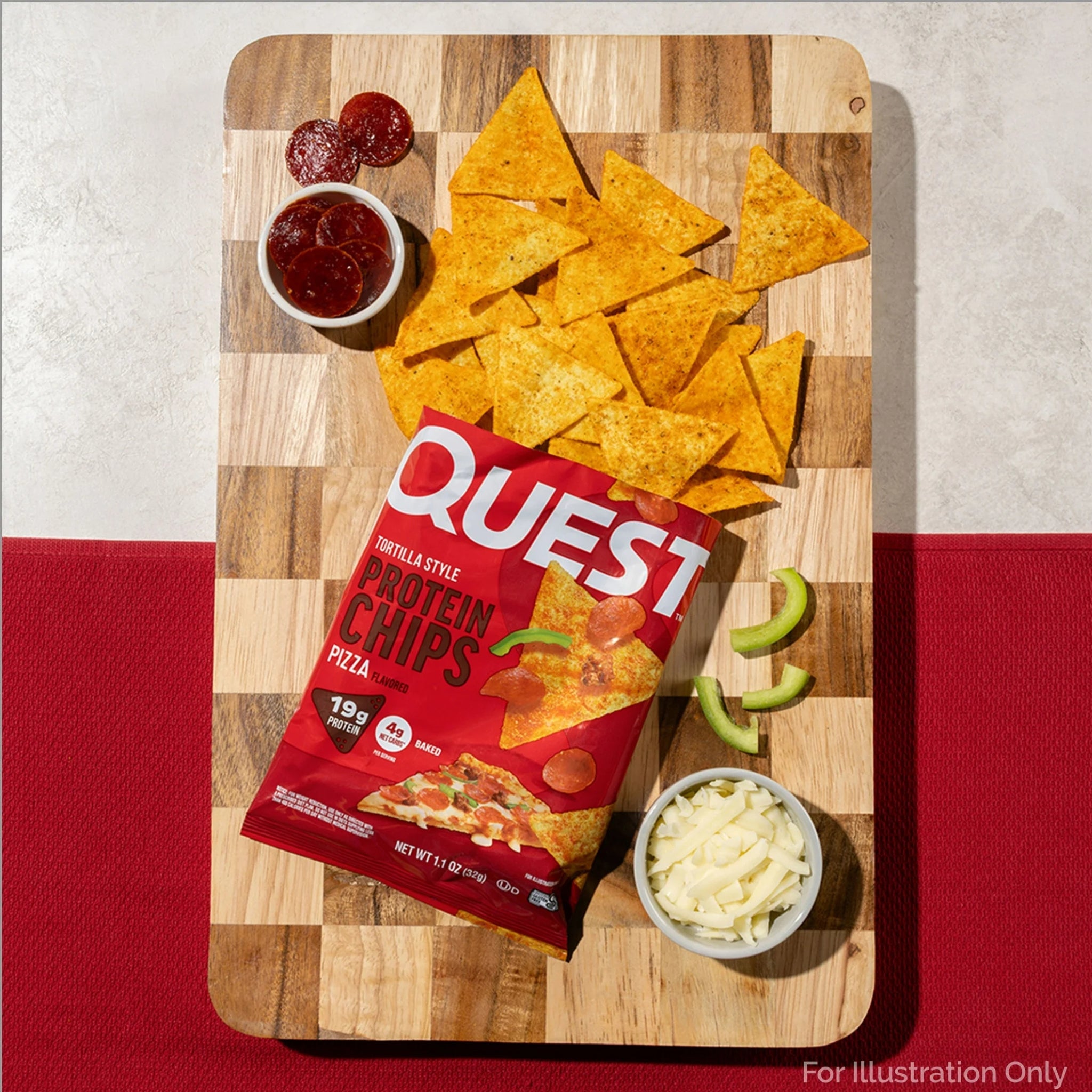 Quest Tortilla Style Protein Chips — Pizza Flavor 1.1oz