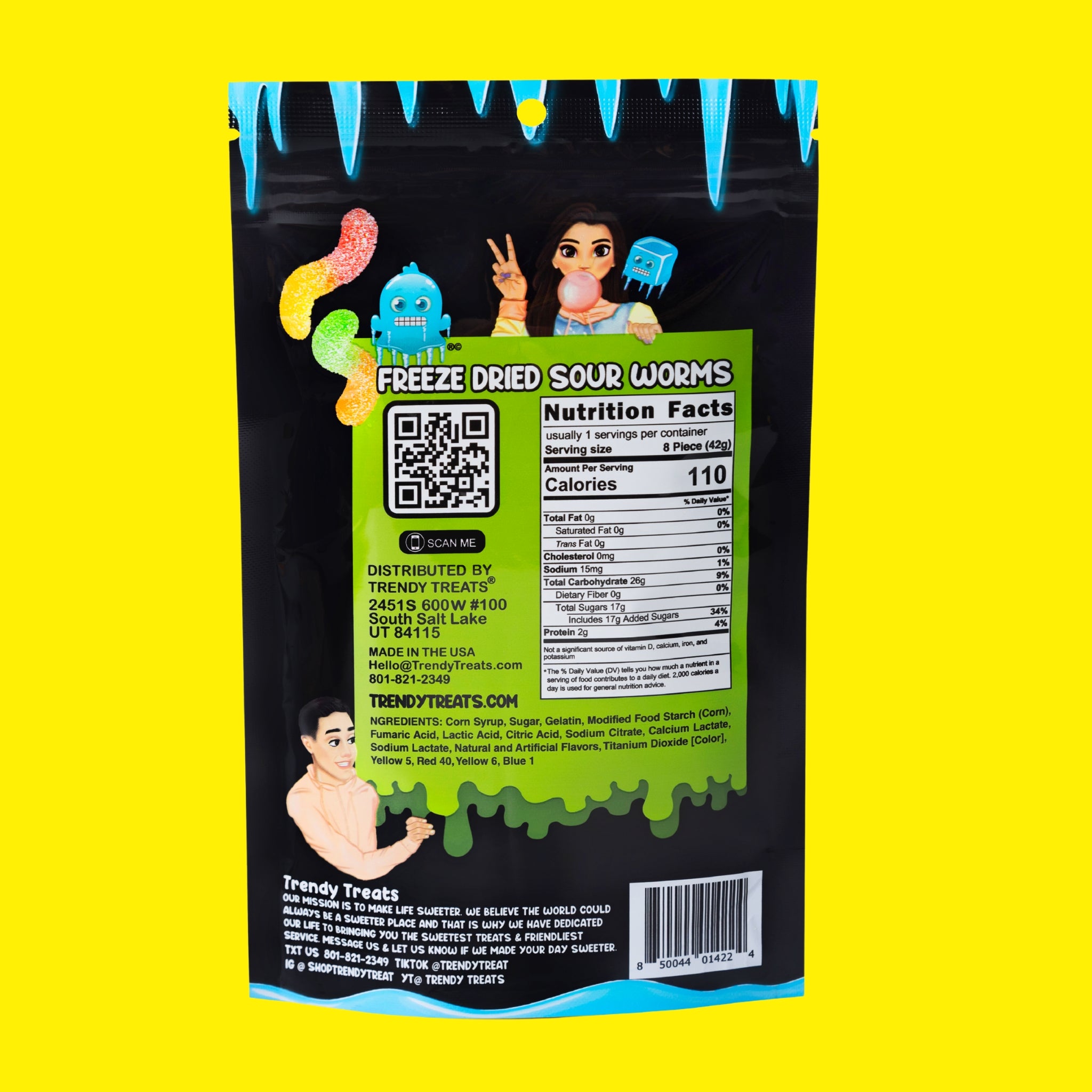 Freeze Dried Sour Worms