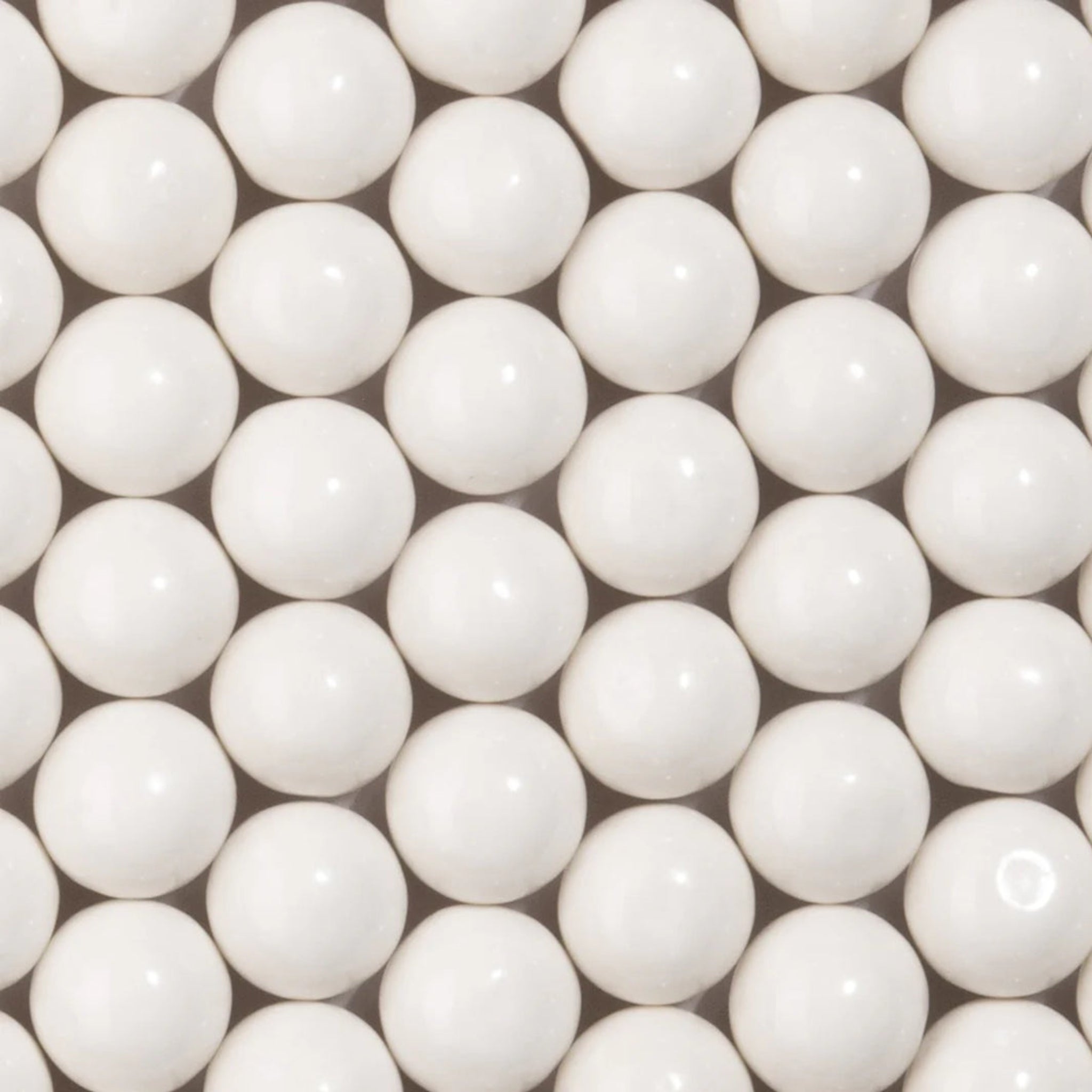 🤍✨ Candy Envy 1" Gumball Shimmer White – 2lb Bag