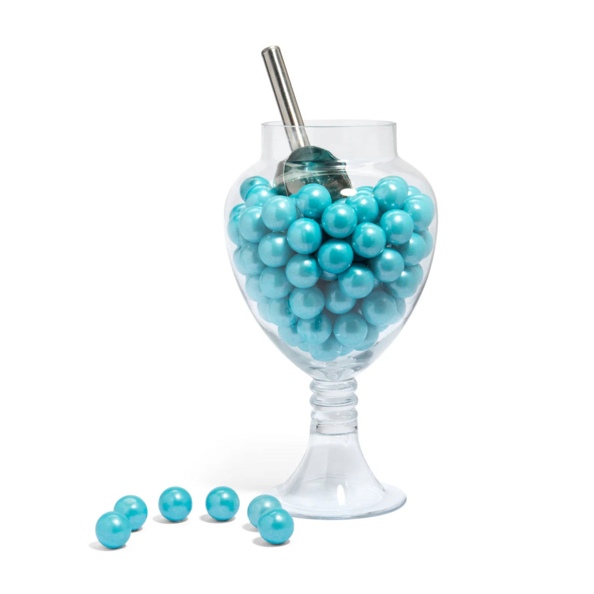 💎💙 Candy Envy 1" Gumball Shimmer Light Blue – 2lb Bag