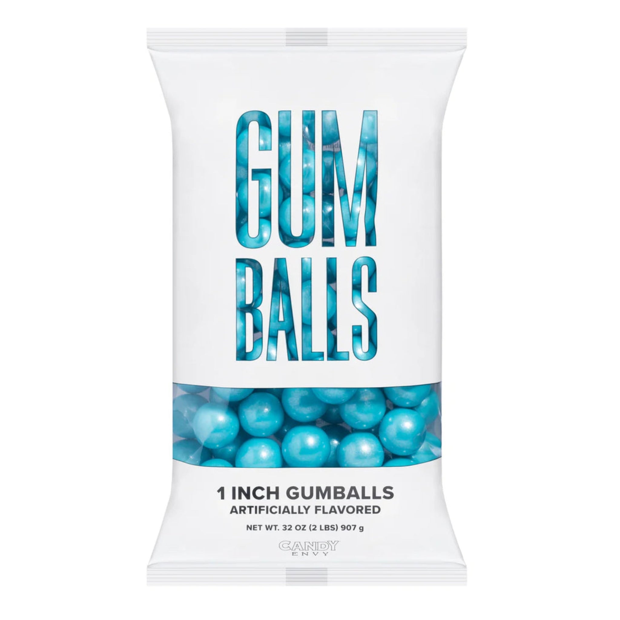 💎💙 Candy Envy 1" Gumball Shimmer Light Blue – 2lb Bag