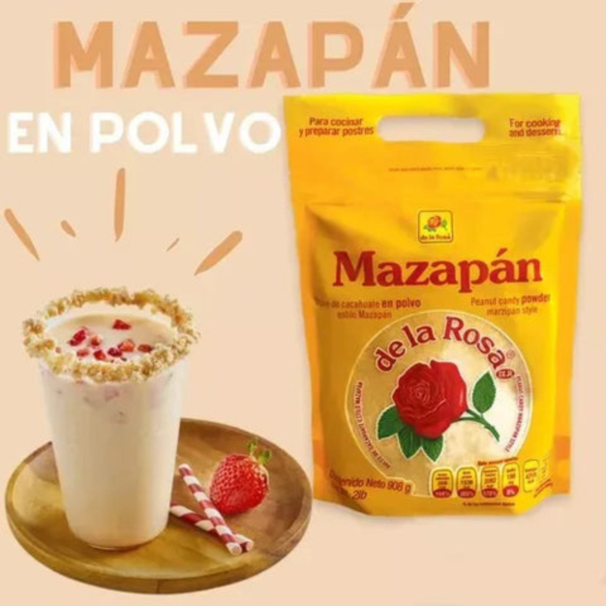 🥜🌼 De La Rosa Mazapán en Polvo – 908g Bag