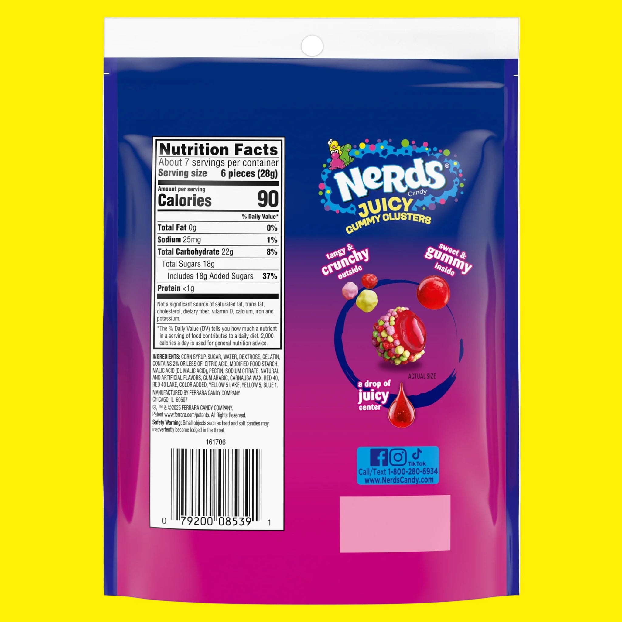 Nerds Juicy Gummy Clusters 7.15 oz bag
