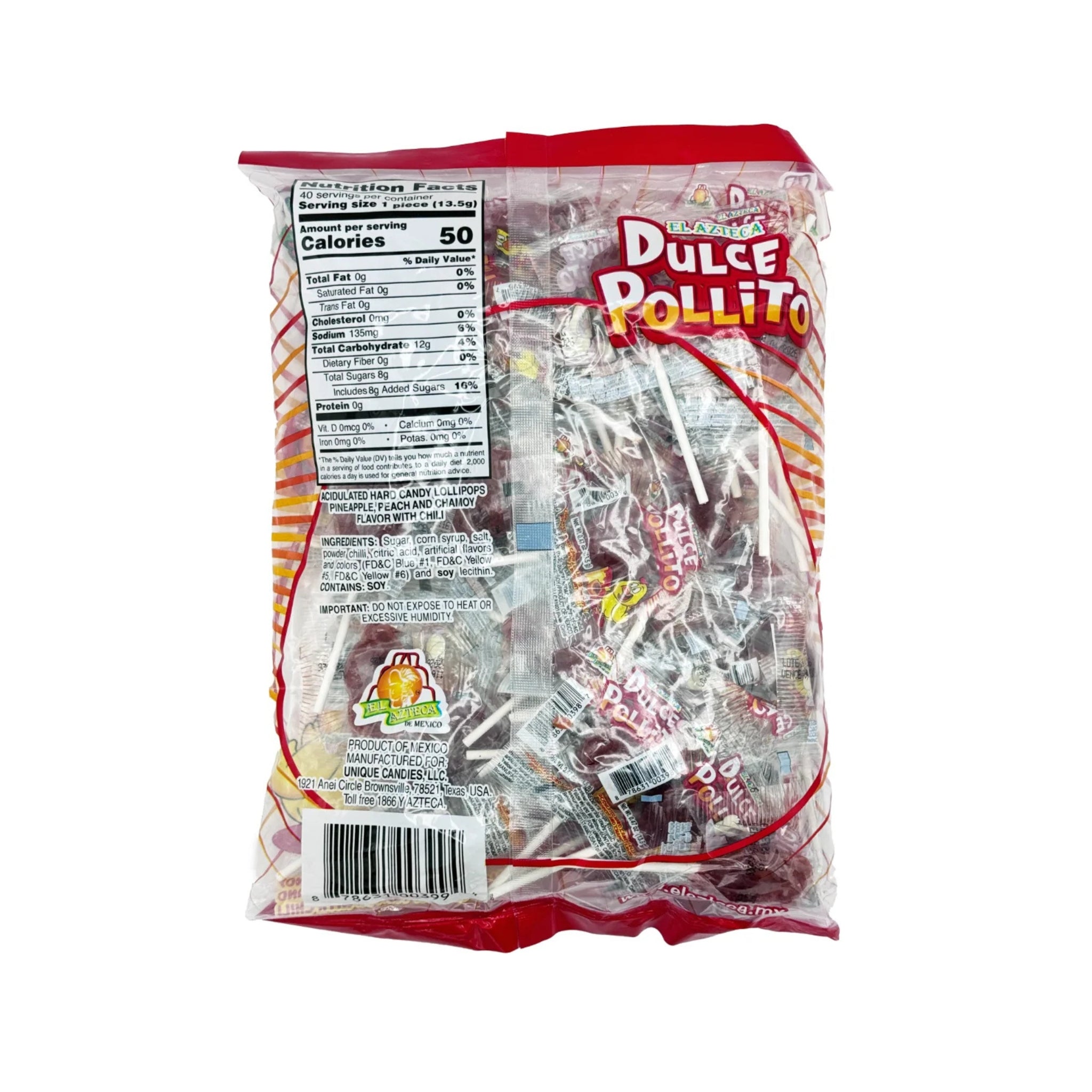 🐣🌶️ Azteca Pollito – 40ct Lollipops