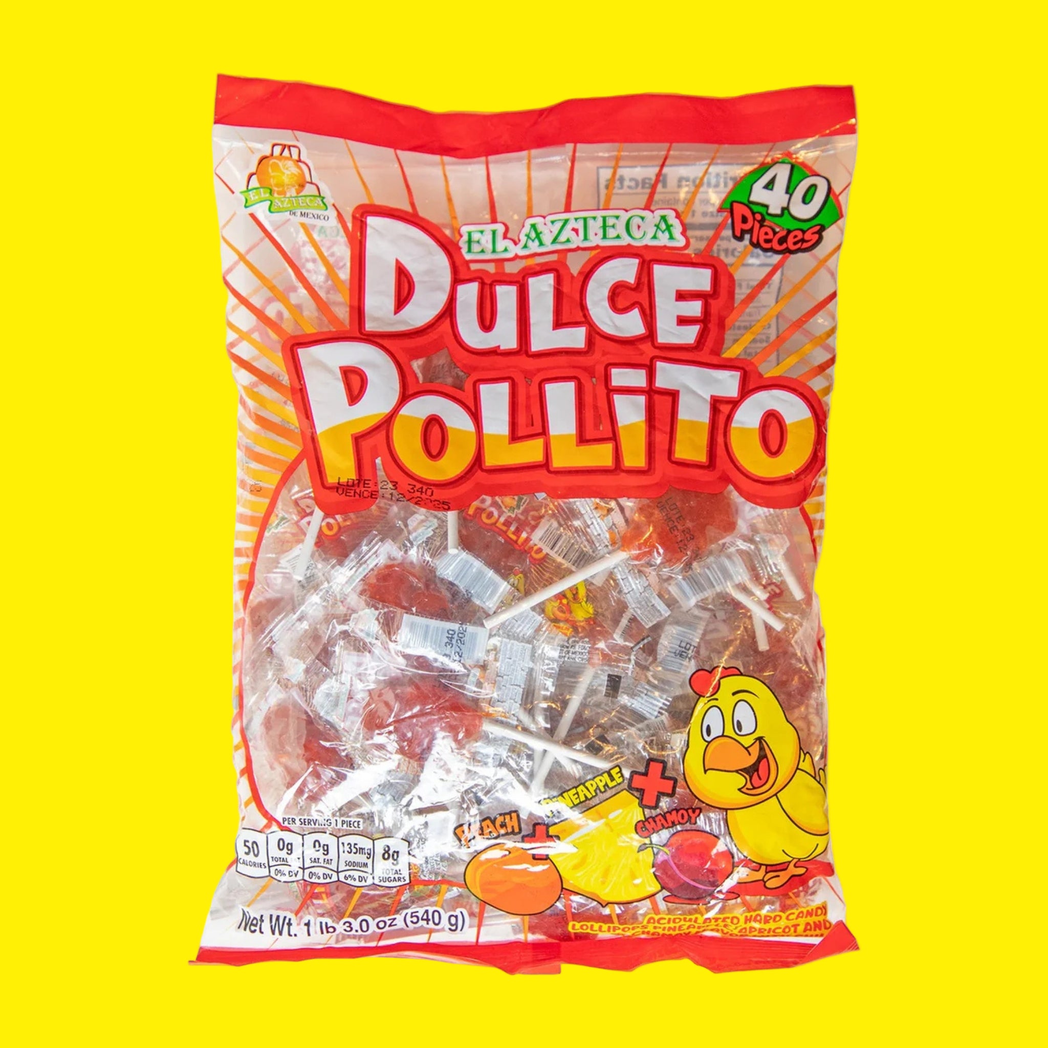 🐣🌶️ Azteca Pollito – 40ct Lollipops