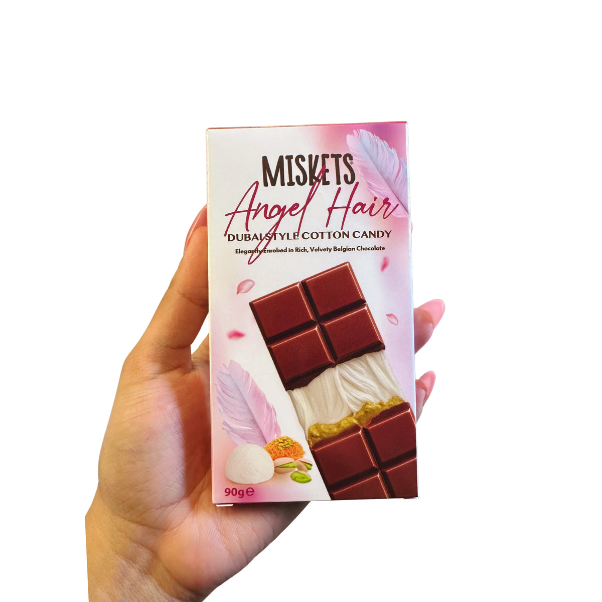Miskets Angel Hair Dubai-Style Cotton Candy Chocolate Bar