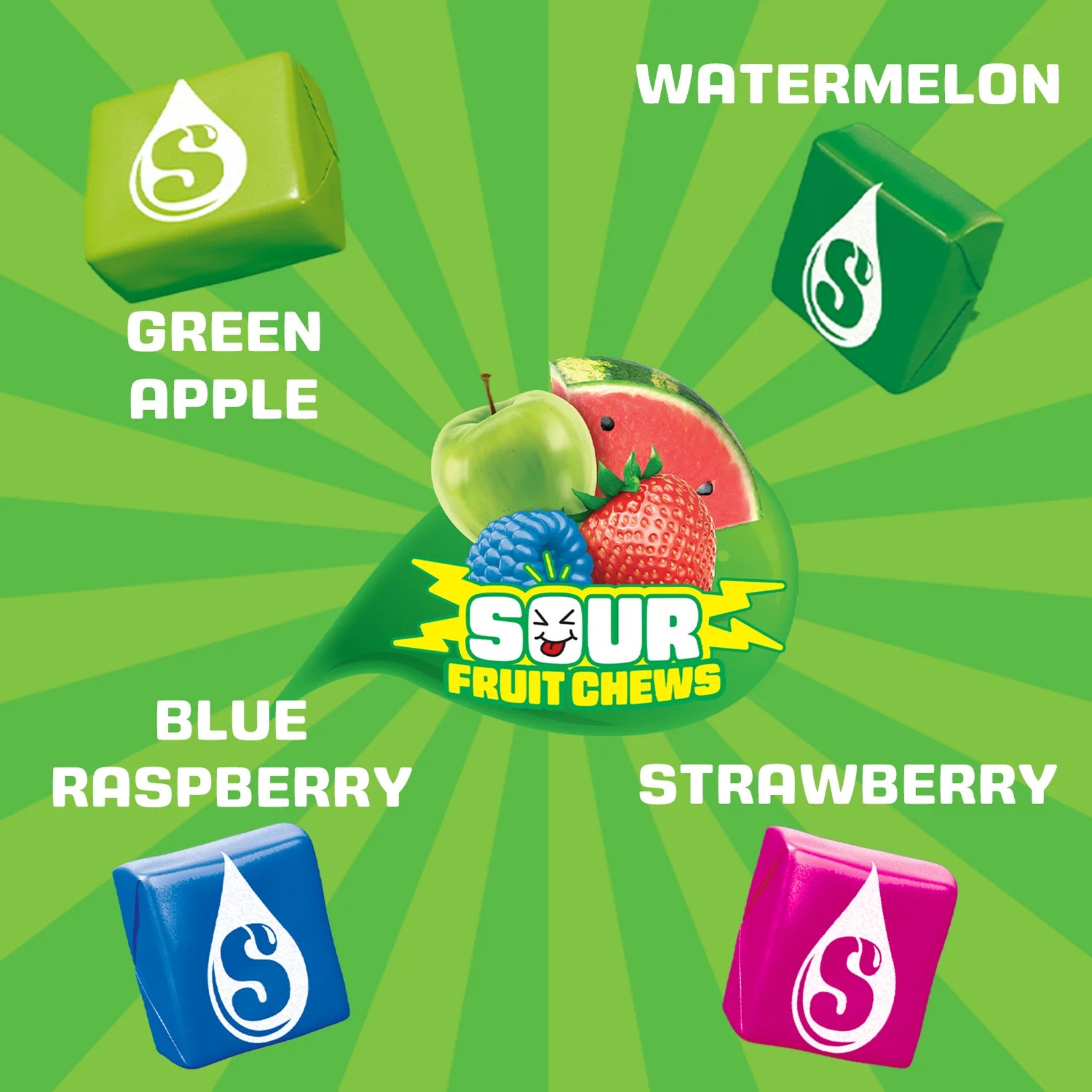 Starburst Sour Fruit Chews Chewy Candy, Sharing Size - 15.6 oz Resealable Bag