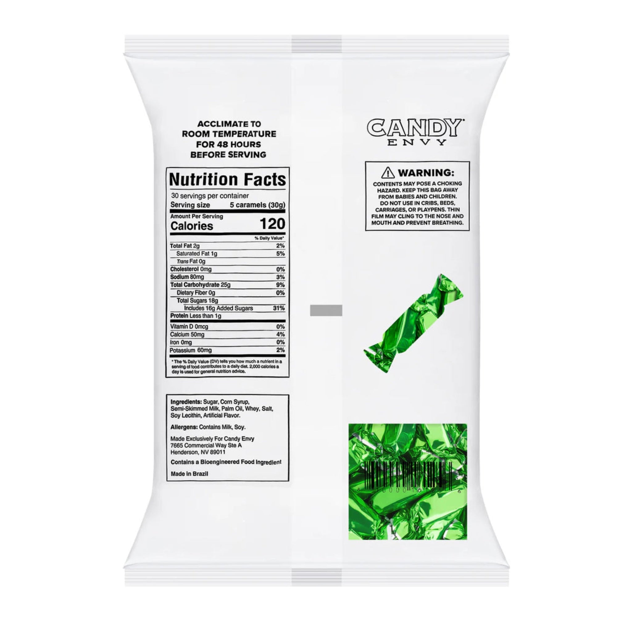 ✨ Candy Envy Caramel Foil Green – 2lb Bag