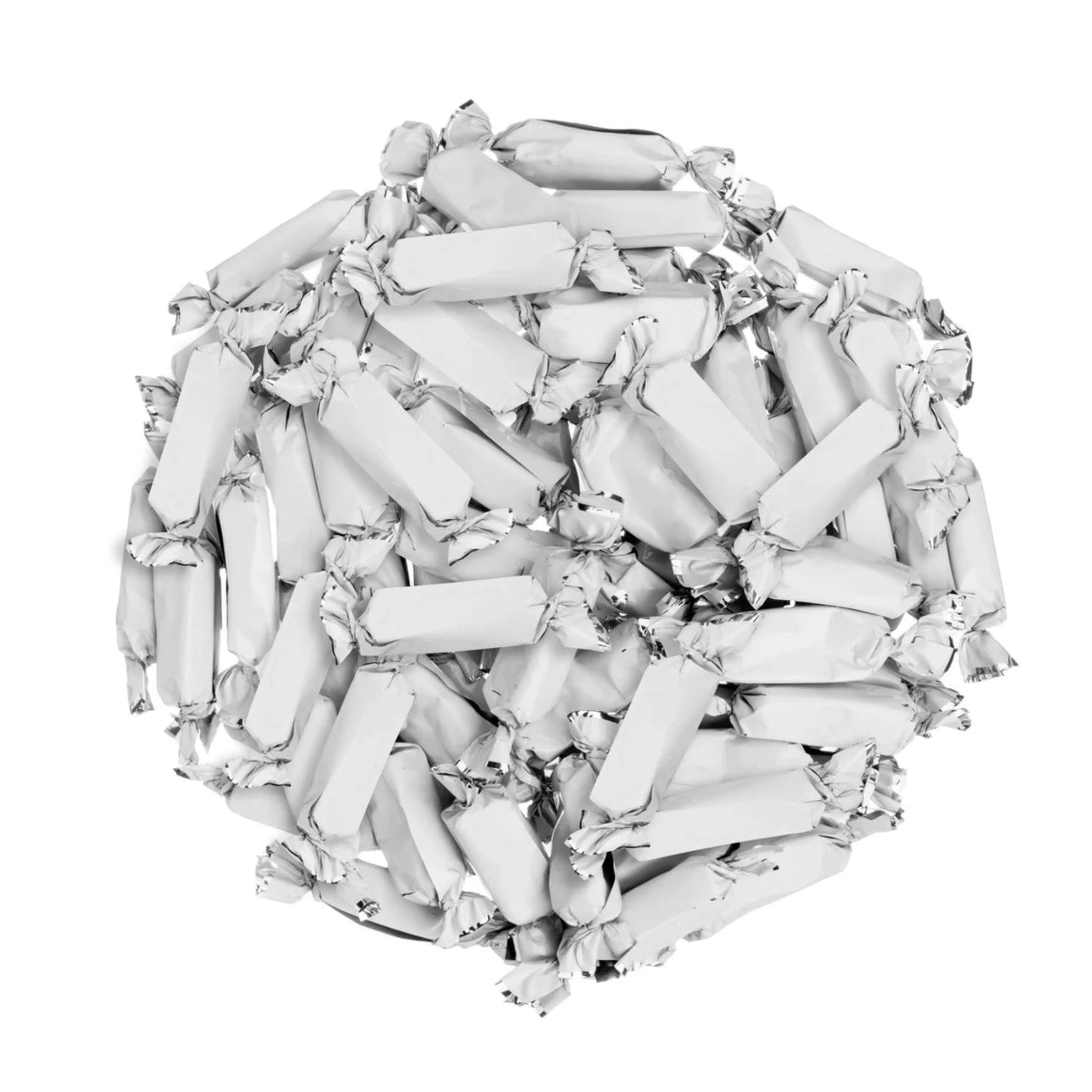 🤍✨ Candy Envy Caramel Foil White – 2lb Bag