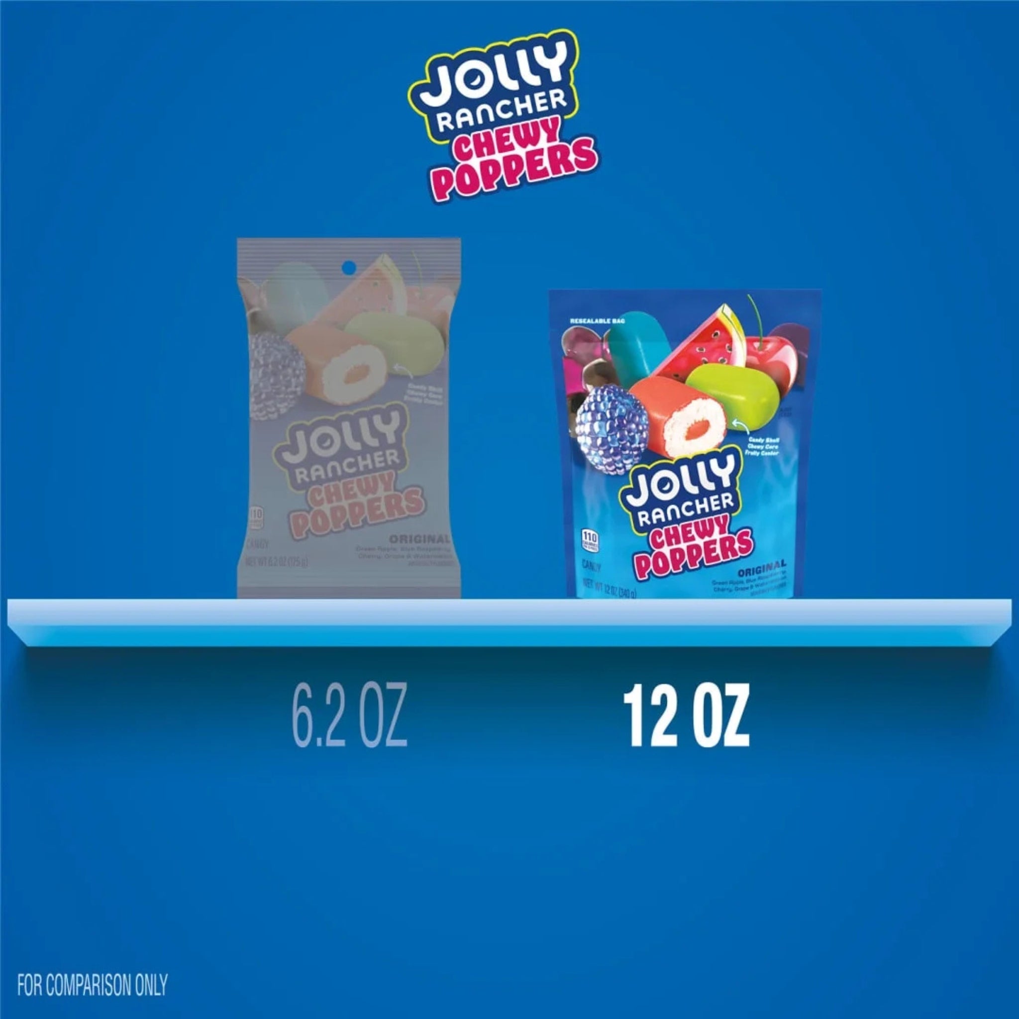 Jolly Rancher Chewy Poppers 12 oz Bag