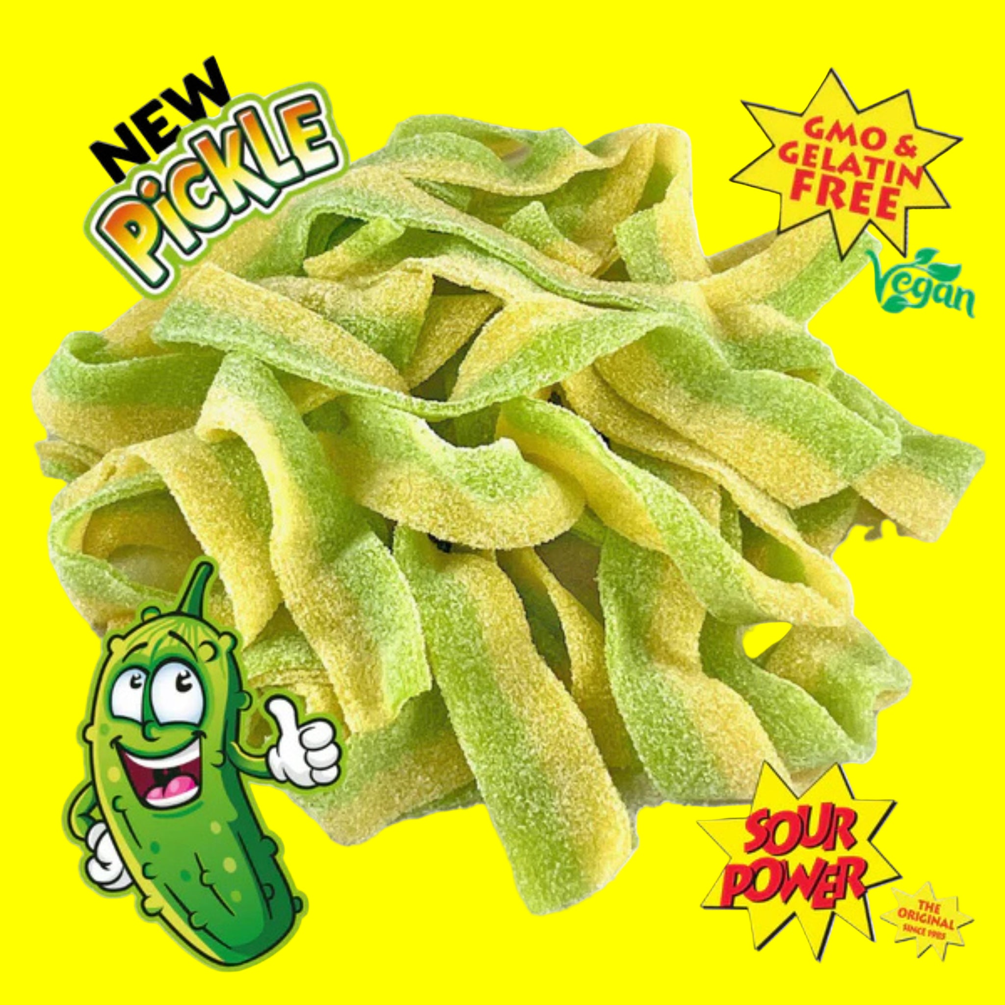🥒⚡ Sour Power Belts Pickle – 6.6lb Bag