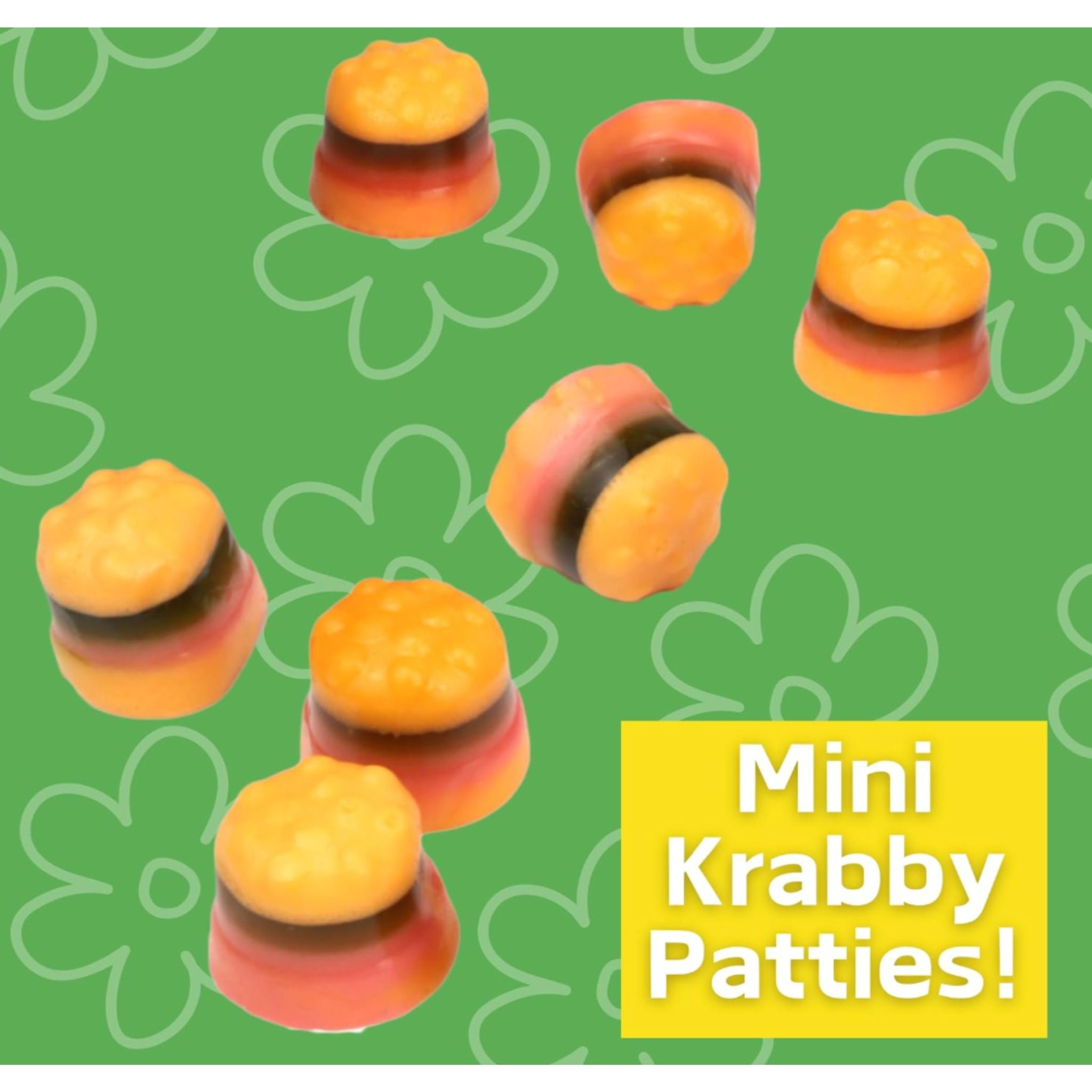 Spongebob Krabby Patty Minis Gummies 8oz package